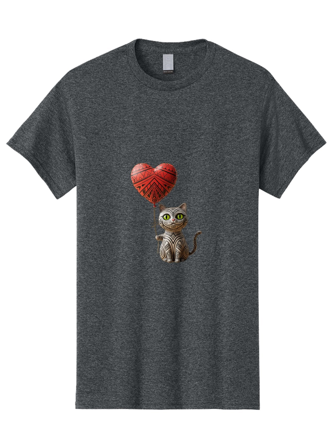 Cat-With-Heart-Balloon-1 Men'S Graphic Tee, 100% Cotton, Comfortable Casual Summer Wear, Machine Washable, Vintage Camera, Old Camera, Antique Camera, Black Camera, Classic Photography, Photography Equipment, Nostalgic Device, Film Camera, Bah708 4