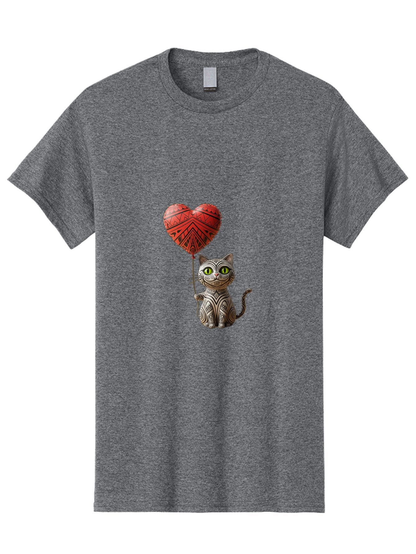 Cat-With-Heart-Balloon-1 Men'S Graphic Tee, 100% Cotton, Comfortable Casual Summer Wear, Machine Washable, Vintage Camera, Old Camera, Antique Camera, Black Camera, Classic Photography, Photography Equipment, Nostalgic Device, Film Camera, Bah708