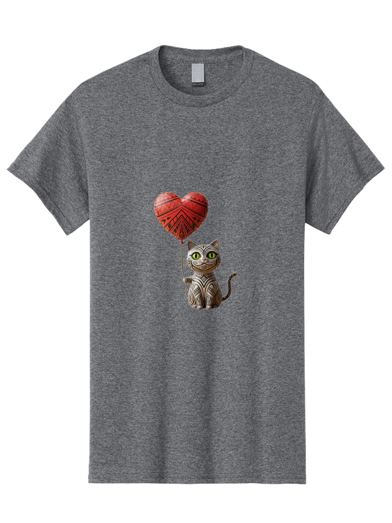 Cat-With-Heart-Balloon-1 Men'S Graphic Tee, 100% Cotton, Comfortable Casual Summer Wear, Machine Washable, Vintage Camera, Old Camera, Antique Camera, Black Camera, Classic Photography, Photography Equipment, Nostalgic Device, Film Camera, Bah708 10