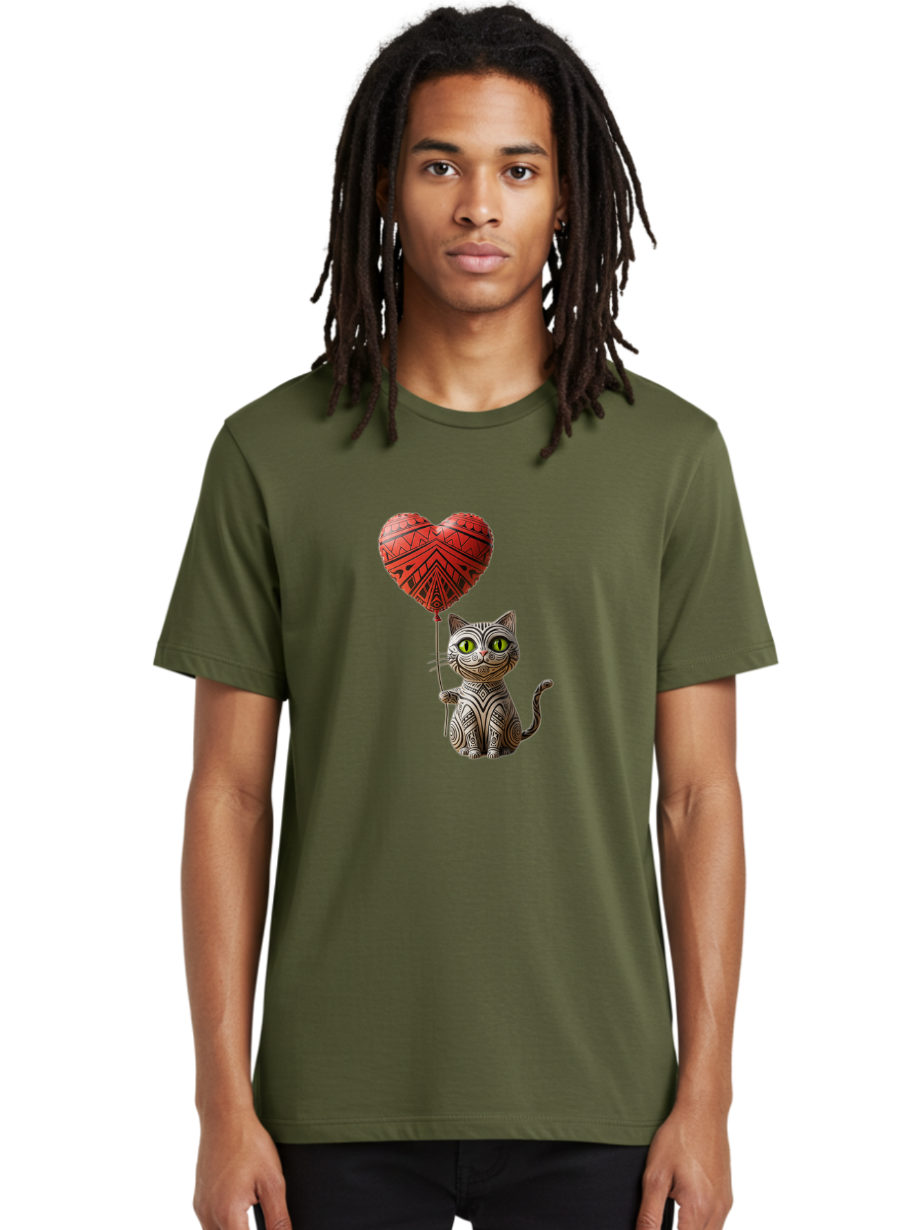 Cat-With-Heart-Balloon-1 Men'S Graphic Tee, 100% Cotton, Comfortable Casual Summer Wear, Machine Washable, Vintage Camera, Old Camera, Antique Camera, Black Camera, Classic Photography, Photography Equipment, Nostalgic Device, Film Camera, Bah708 28
