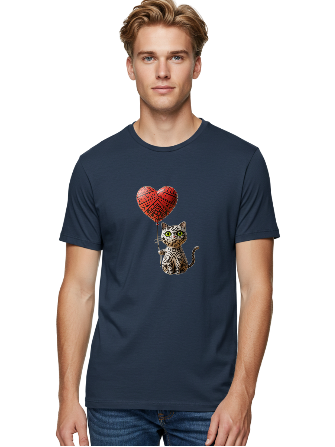 Cat-With-Heart-Balloon-1 Men'S Graphic Tee, 100% Cotton, Comfortable Casual Summer Wear, Machine Washable, Vintage Camera, Old Camera, Antique Camera, Black Camera, Classic Photography, Photography Equipment, Nostalgic Device, Film Camera, Bah708 22