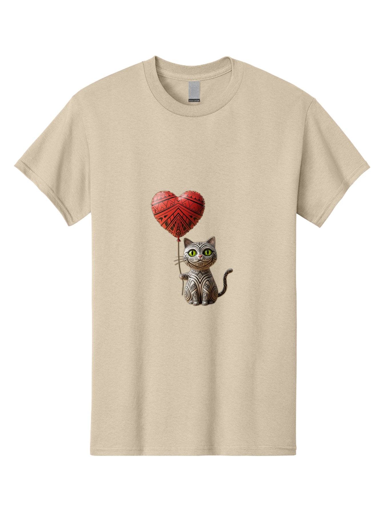 Cat-With-Heart-Balloon-1 Men'S Graphic Tee, 100% Cotton, Comfortable Casual Summer Wear, Machine Washable, Vintage Camera, Old Camera, Antique Camera, Black Camera, Classic Photography, Photography Equipment, Nostalgic Device, Film Camera, Bah708 5