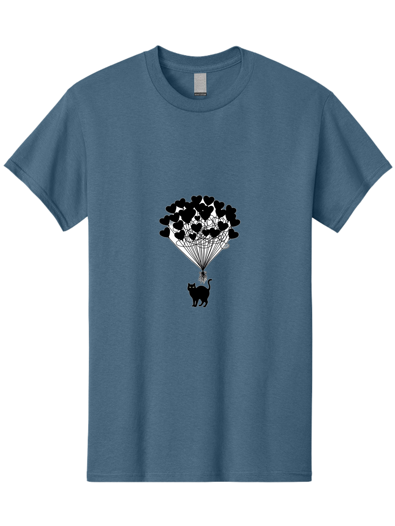 Cat-With-Heart-Balloon-2 Men'S Graphic Tee, 100% Cotton, Comfortable Casual Summer Wear, Machine Washable, Vintage Camera, Old Camera, Antique Camera, Black Camera, Classic Photography, Photography Equipment, Nostalgic Device, Film Camera, Bah709