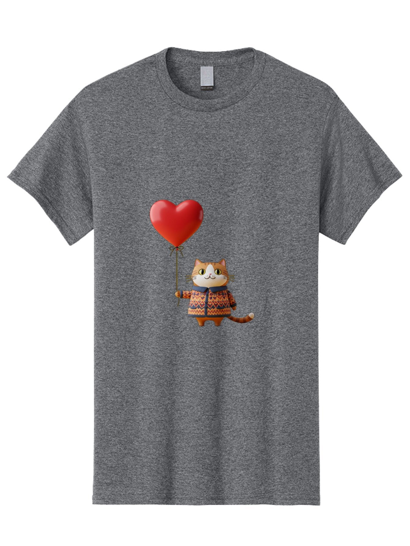 Cat-With-Heart-Balloon-3 Men'S Graphic Tee, 100% Cotton, Comfortable Casual Summer Wear, Machine Washable, Vintage Camera, Old Camera, Antique Camera, Black Camera, Classic Photography, Photography Equipment, Nostalgic Device, Film Camera, Bah710