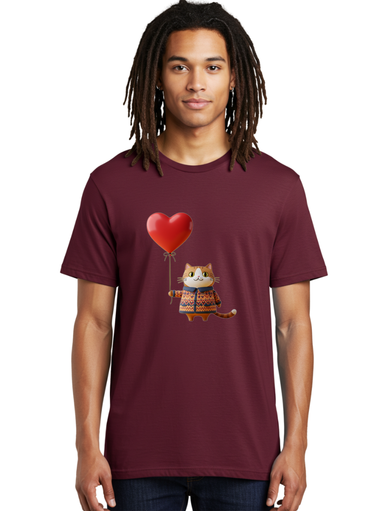 Cat-With-Heart-Balloon-3 Men'S Graphic Tee, 100% Cotton, Comfortable Casual Summer Wear, Machine Washable, Vintage Camera, Old Camera, Antique Camera, Black Camera, Classic Photography, Photography Equipment, Nostalgic Device, Film Camera, Bah710 28