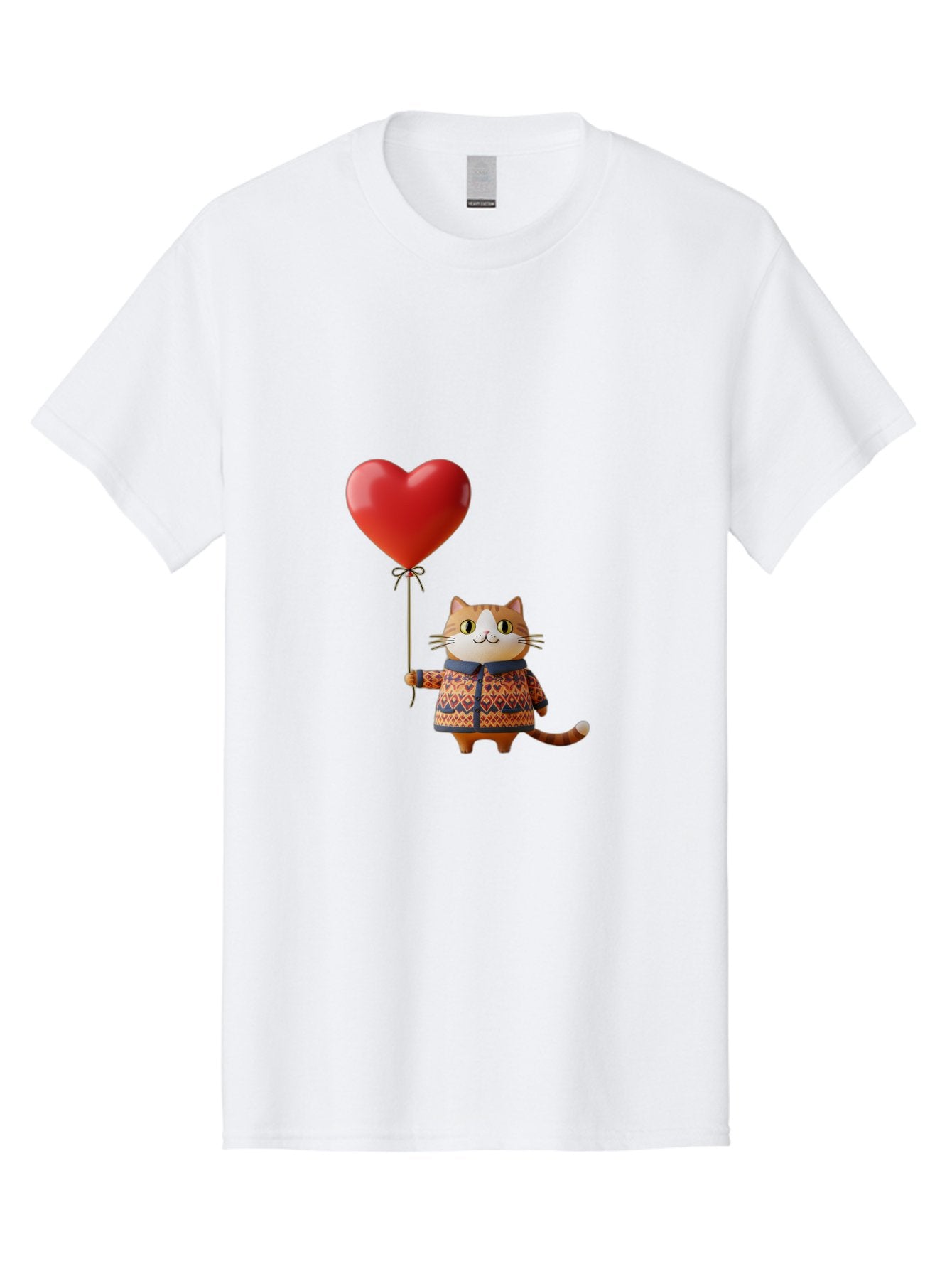 Cat-With-Heart-Balloon-3 Men'S Graphic Tee, 100% Cotton, Comfortable Casual Summer Wear, Machine Washable, Vintage Camera, Old Camera, Antique Camera, Black Camera, Classic Photography, Photography Equipment, Nostalgic Device, Film Camera, Bah710 9