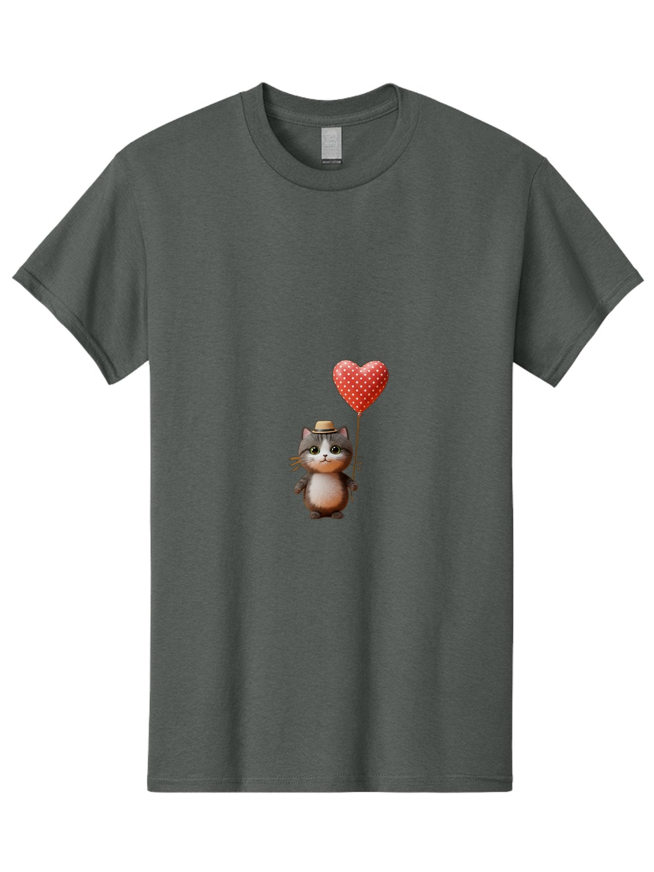 Cat-With-Heart-Balloon-4 Men'S Graphic Tee, 100% Cotton, Comfortable Casual Summer Wear, Machine Washable, Vintage Camera, Old Camera, Antique Camera, Black Camera, Classic Photography, Photography Equipment, Nostalgic Device, Film Camera, Bah711 5