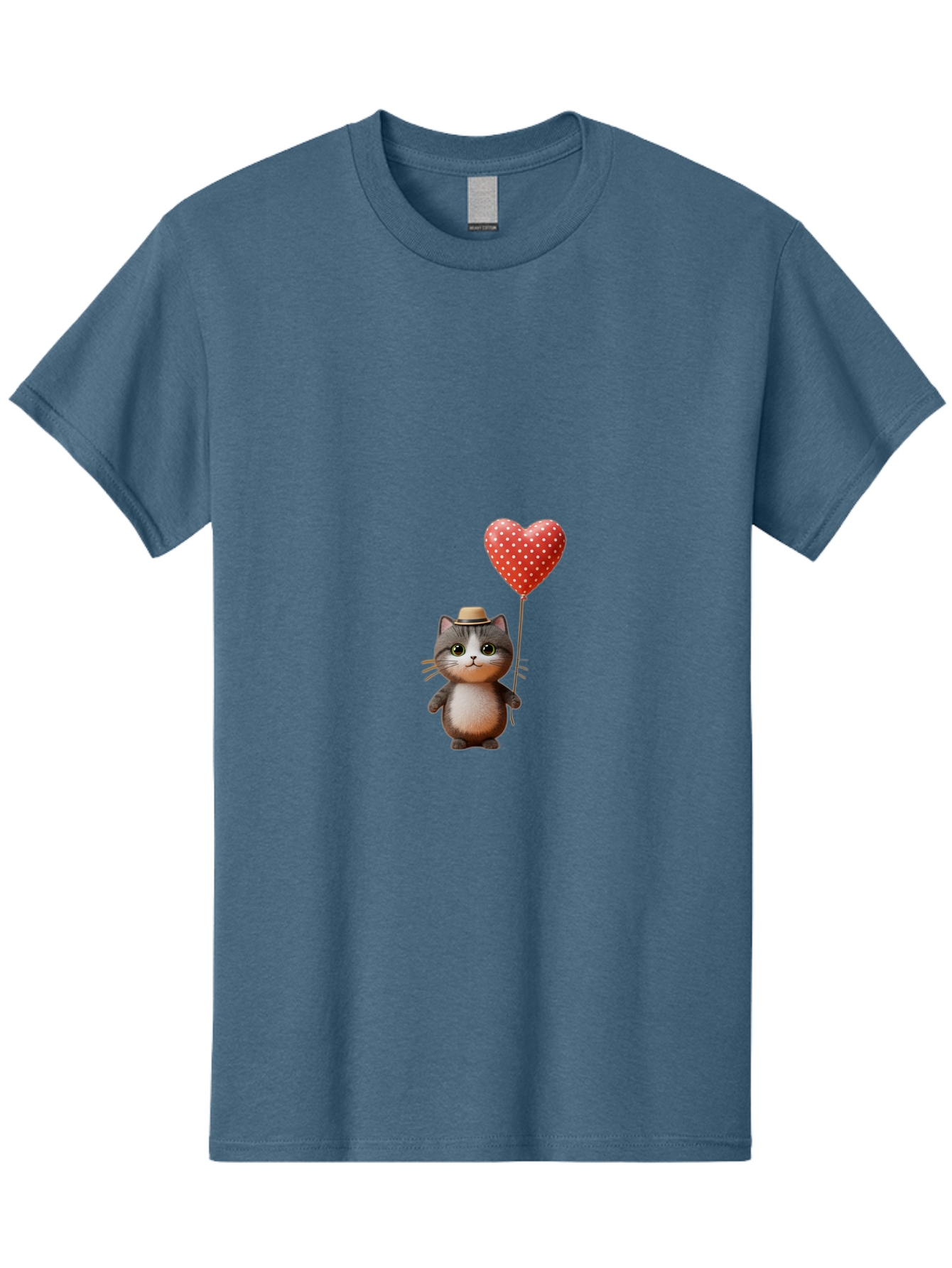 Cat-With-Heart-Balloon-4 Men'S Graphic Tee, 100% Cotton, Comfortable Casual Summer Wear, Machine Washable, Vintage Camera, Old Camera, Antique Camera, Black Camera, Classic Photography, Photography Equipment, Nostalgic Device, Film Camera, Bah711