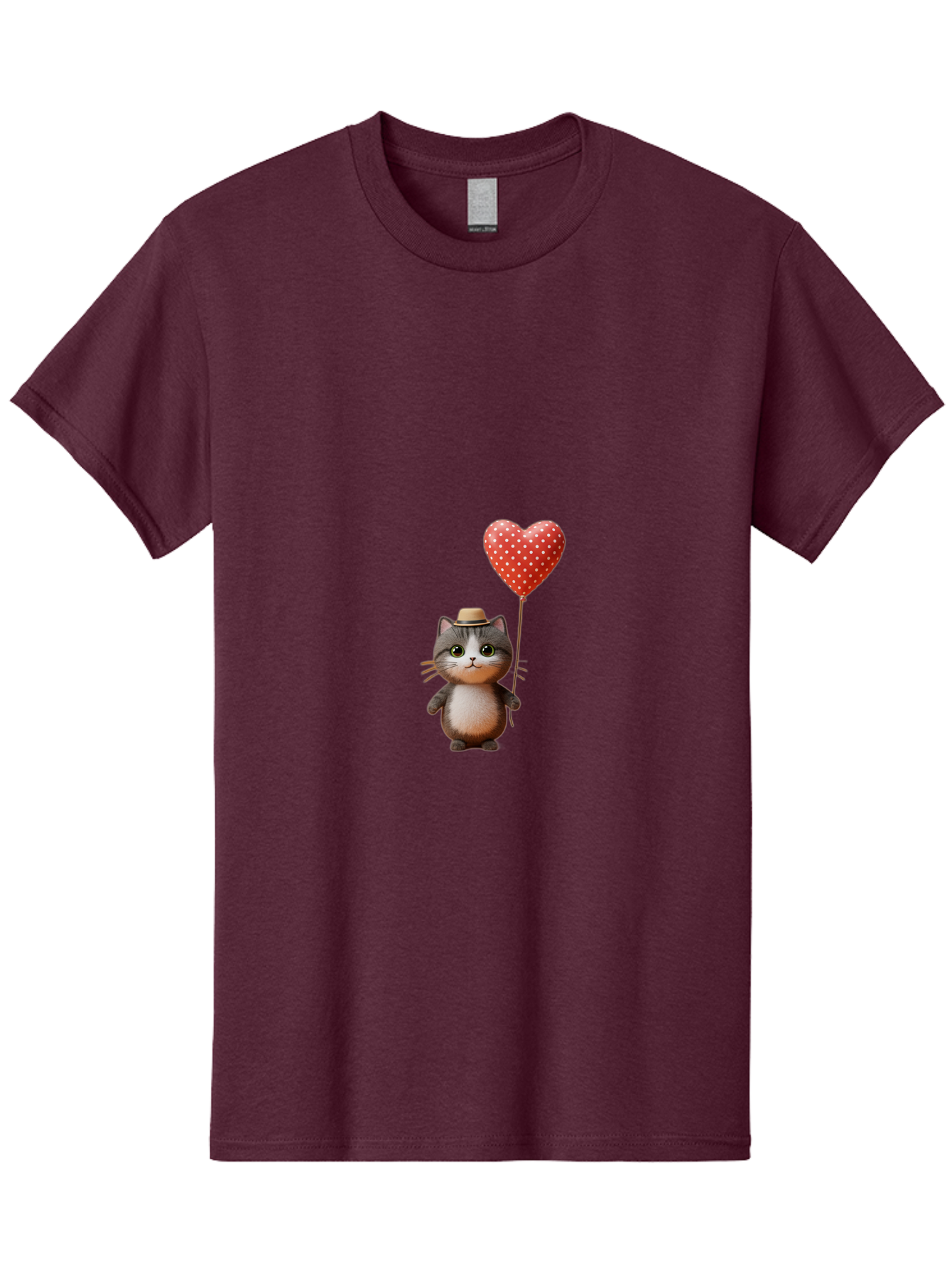Cat-With-Heart-Balloon-4 Men'S Graphic Tee, 100% Cotton, Comfortable Casual Summer Wear, Machine Washable, Vintage Camera, Old Camera, Antique Camera, Black Camera, Classic Photography, Photography Equipment, Nostalgic Device, Film Camera, Bah711 9