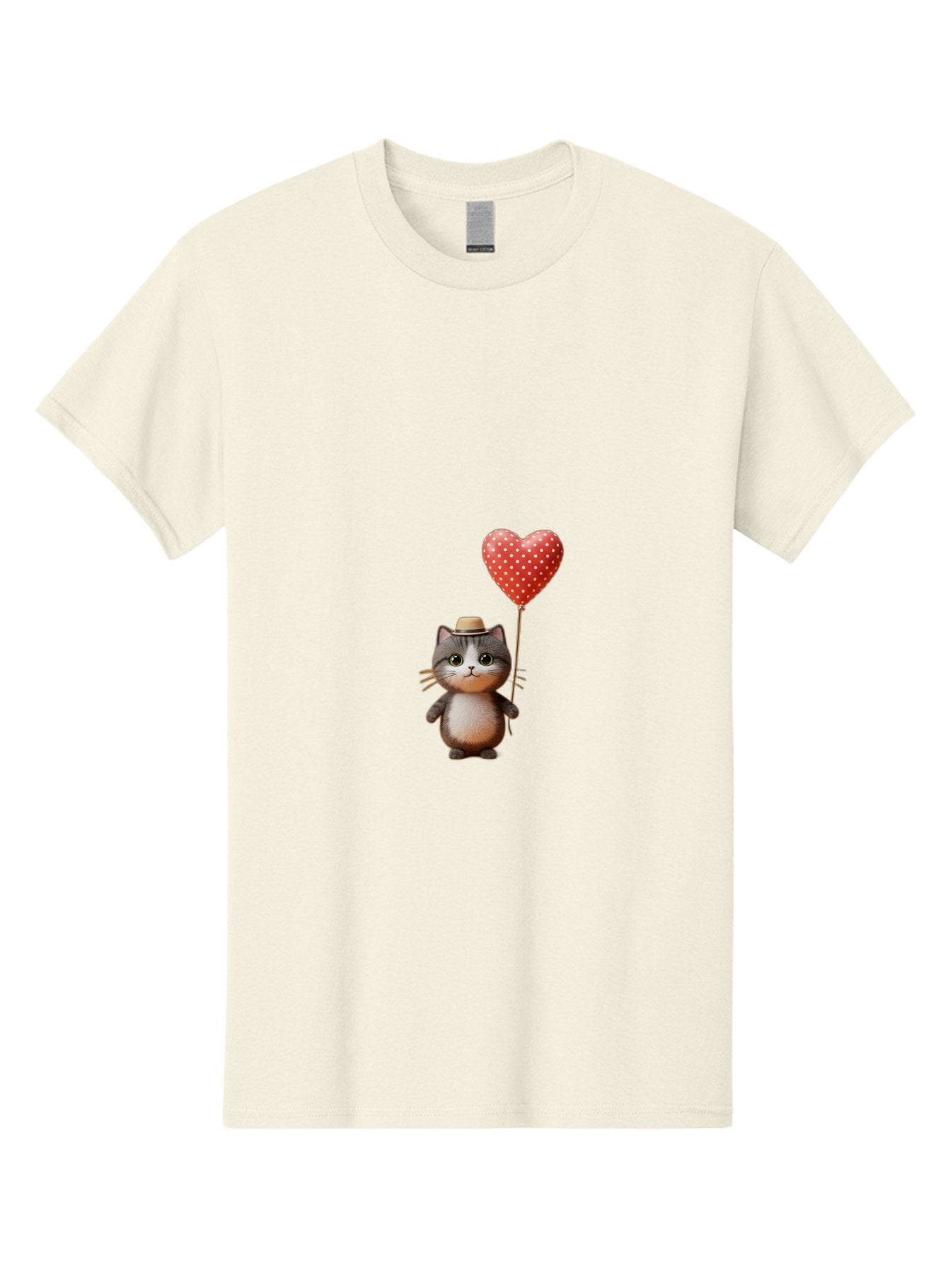 Cat-With-Heart-Balloon-4 Men'S Graphic Tee, 100% Cotton, Comfortable Casual Summer Wear, Machine Washable, Vintage Camera, Old Camera, Antique Camera, Black Camera, Classic Photography, Photography Equipment, Nostalgic Device, Film Camera, Bah711 6