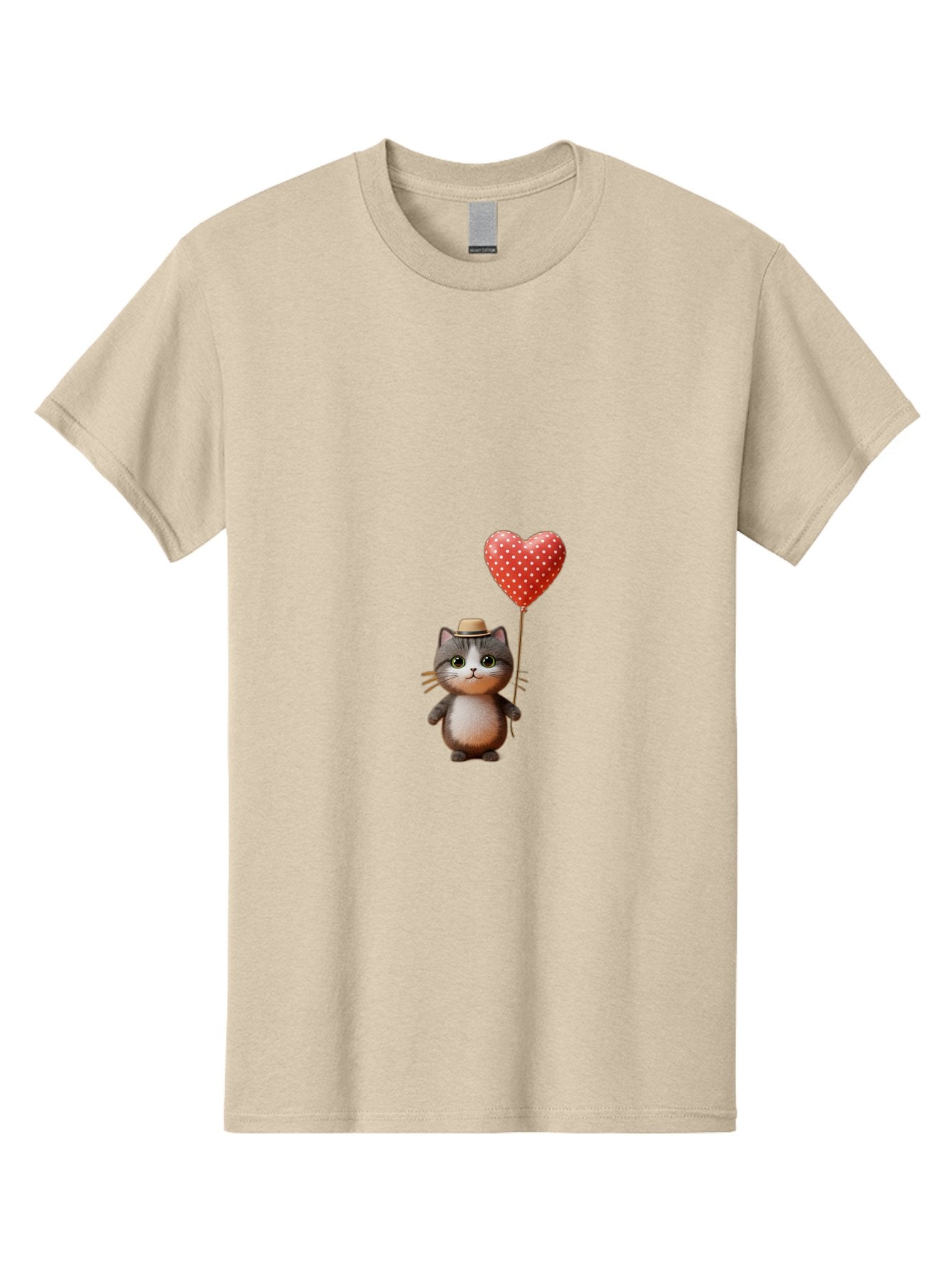 Cat-With-Heart-Balloon-4 Men'S Graphic Tee, 100% Cotton, Comfortable Casual Summer Wear, Machine Washable, Vintage Camera, Old Camera, Antique Camera, Black Camera, Classic Photography, Photography Equipment, Nostalgic Device, Film Camera, Bah711 12