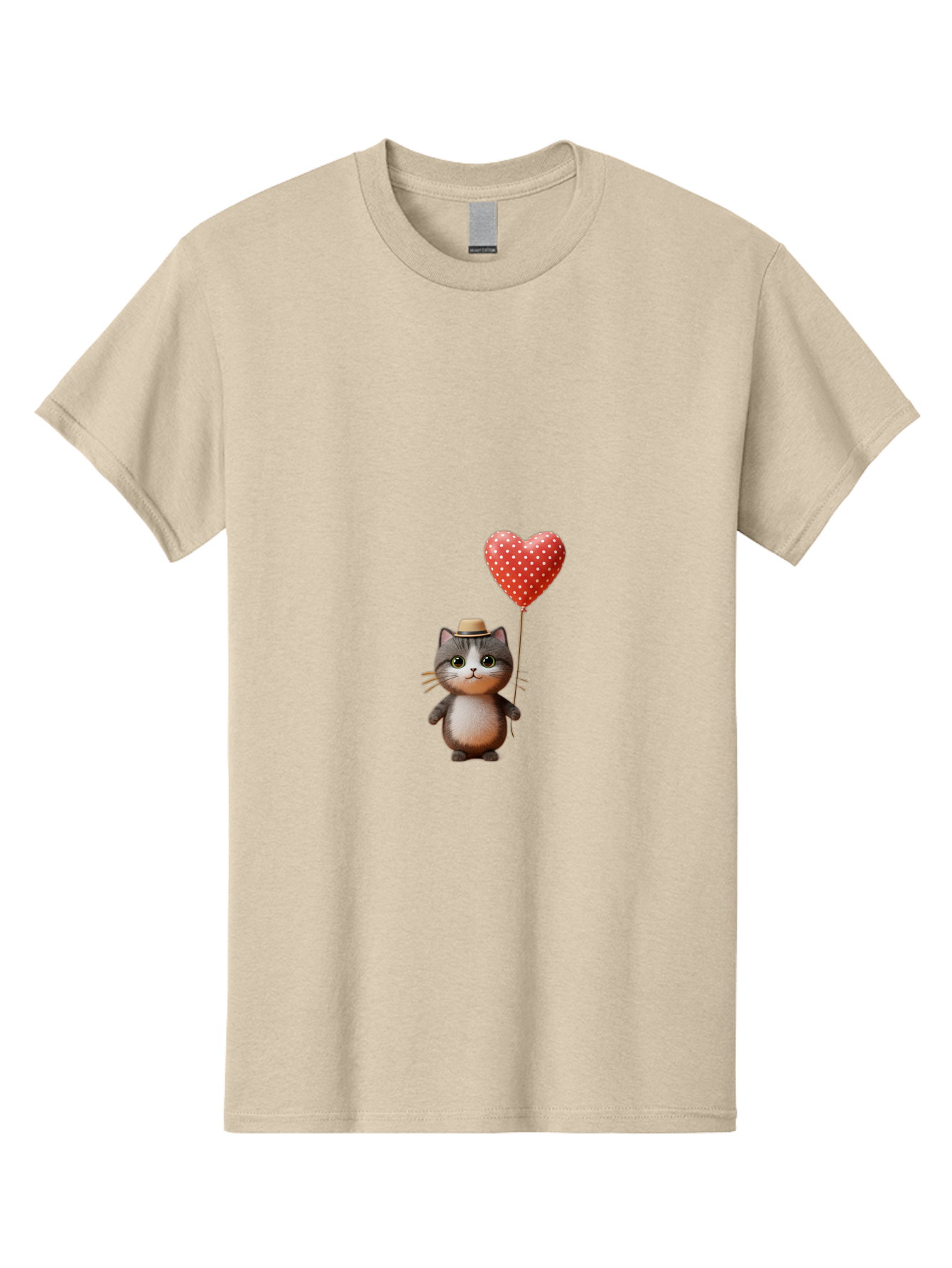 Cat-With-Heart-Balloon-4 Men'S Graphic Tee, 100% Cotton, Comfortable Casual Summer Wear, Machine Washable, Vintage Camera, Old Camera, Antique Camera, Black Camera, Classic Photography, Photography Equipment, Nostalgic Device, Film Camera, Bah711 3