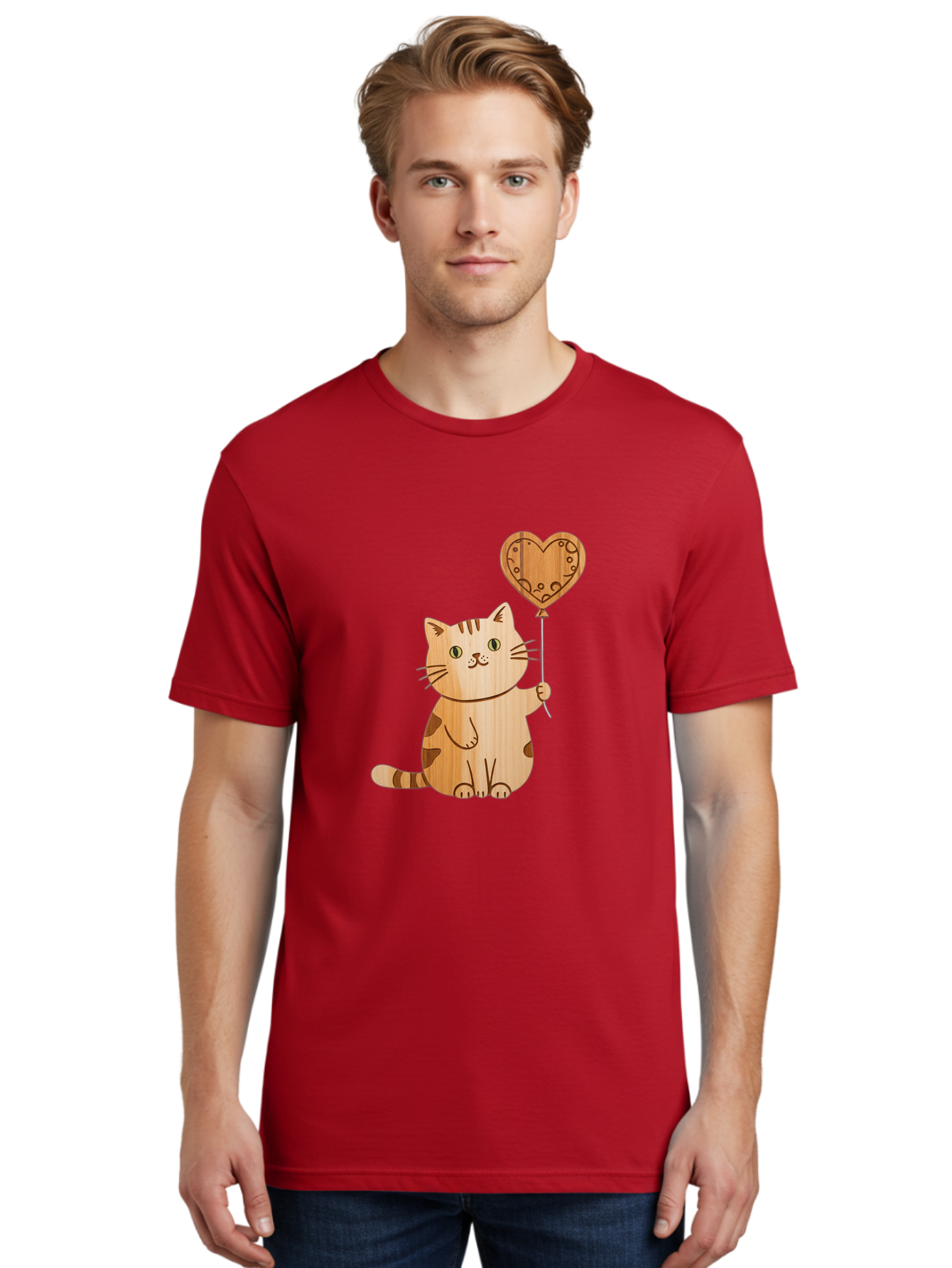 Cat-With-Heart-Balloon Men'S Graphic Tee, 100% Cotton, Comfortable Casual Summer Wear, Machine Washable, Vintage Camera, Old Camera, Antique Camera, Black Camera, Classic Photography, Photography Equipment, Nostalgic Device, Film Camera, Bah712 28