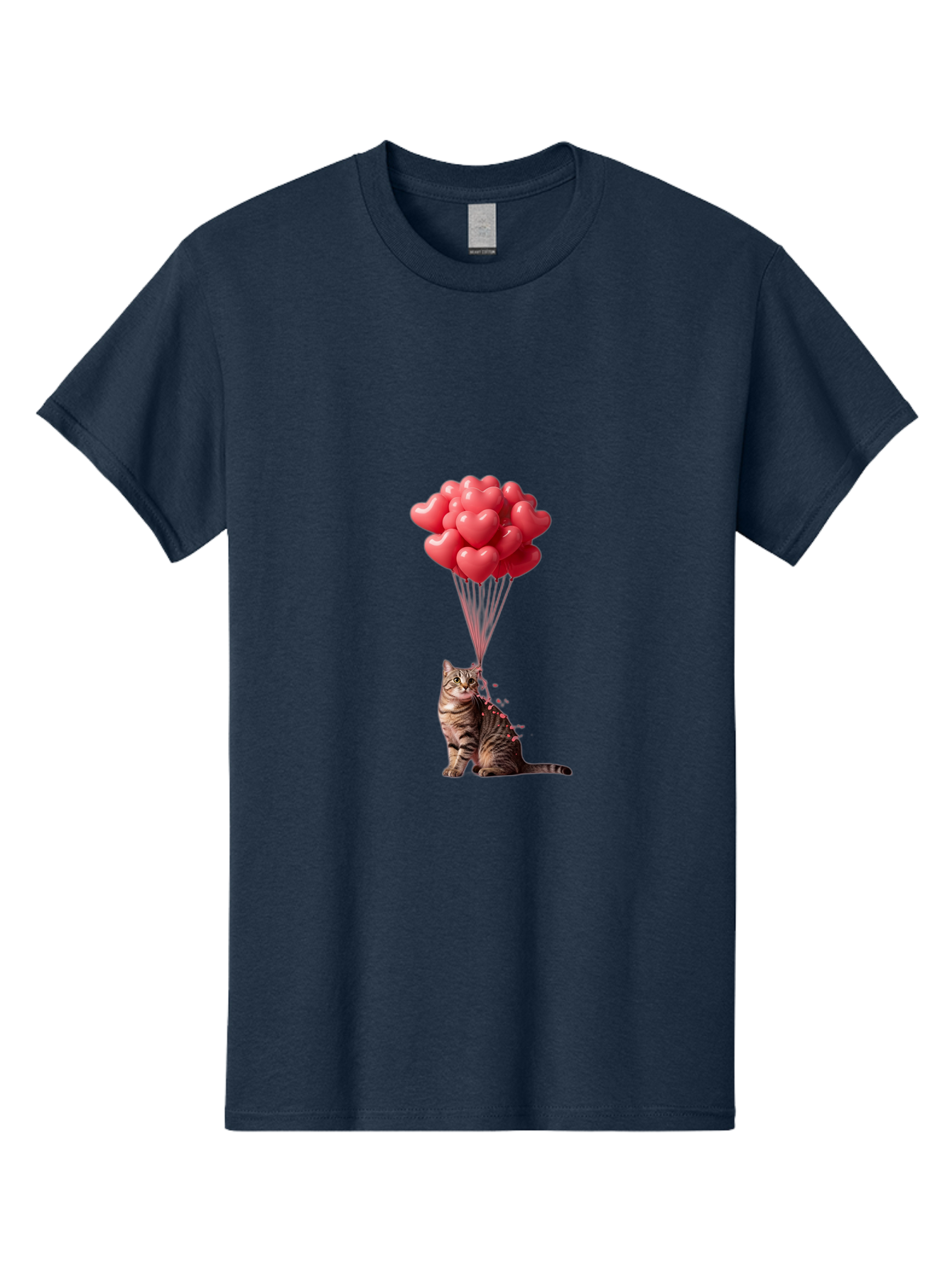 Cat-With-Heart-Balloons-1 Men'S Graphic Tee, 100% Cotton, Comfortable Casual Summer Wear, Machine Washable, Vintage Camera, Old Camera, Antique Camera, Black Camera, Classic Photography, Photography Equipment, Nostalgic Device, Film Camera, Bah713 9
