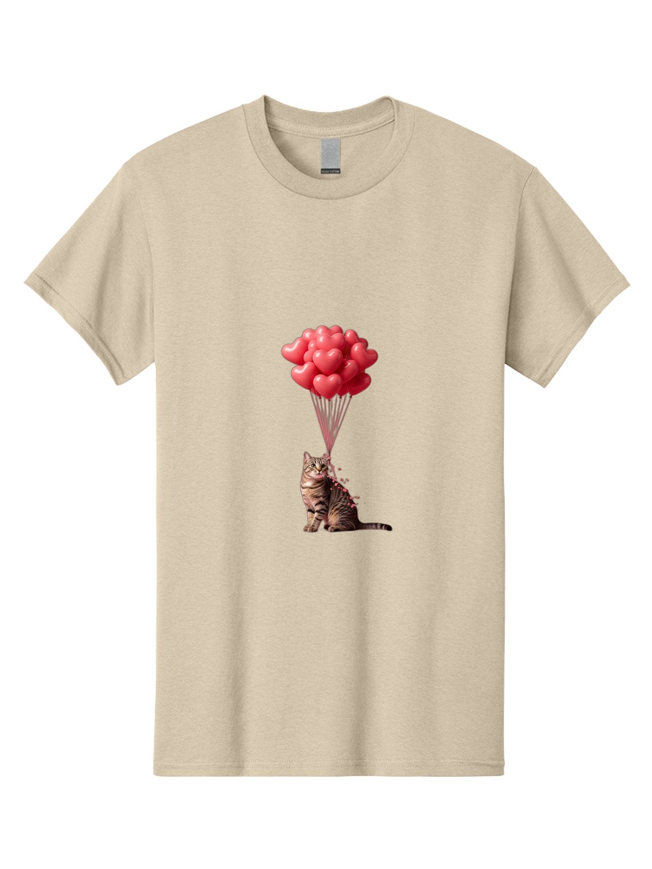 Cat-With-Heart-Balloons-1 Men'S Graphic Tee, 100% Cotton, Comfortable Casual Summer Wear, Machine Washable, Vintage Camera, Old Camera, Antique Camera, Black Camera, Classic Photography, Photography Equipment, Nostalgic Device, Film Camera, Bah713 9