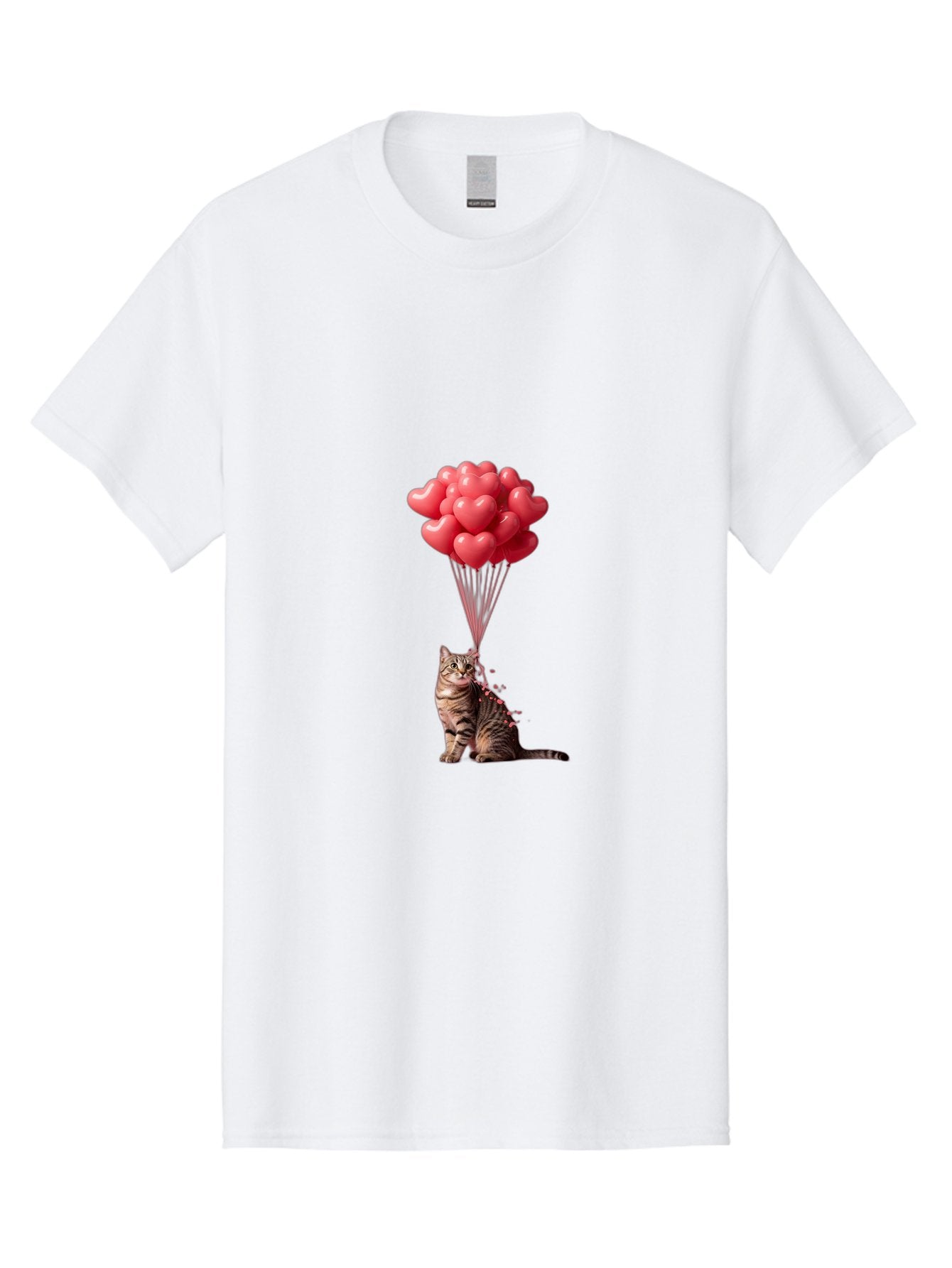 Cat-With-Heart-Balloons-1 Men'S Graphic Tee, 100% Cotton, Comfortable Casual Summer Wear, Machine Washable, Vintage Camera, Old Camera, Antique Camera, Black Camera, Classic Photography, Photography Equipment, Nostalgic Device, Film Camera, Bah713 5