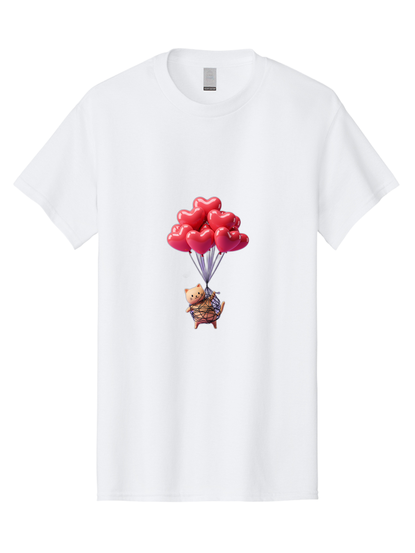 Cat-With-Heart-Balloons Men'S Graphic Tee, 100% Cotton, Comfortable Casual Summer Wear, Machine Washable, Vintage Camera, Old Camera, Antique Camera, Black Camera, Classic Photography, Photography Equipment, Nostalgic Device, Film Camera, Bah715