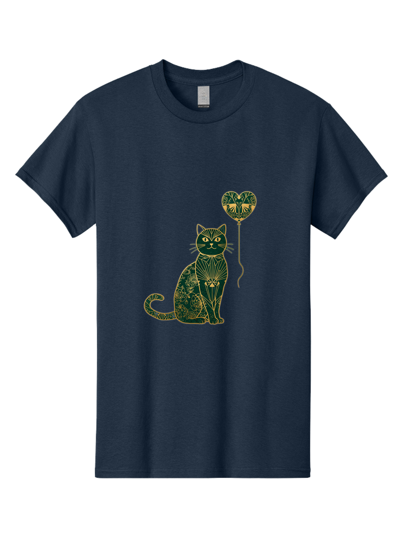 Cat-With-Heart-Shaped-Balloon-1 Men'S Graphic Tee, 100% Cotton, Comfortable Casual Summer Wear, Machine Washable, Vintage Camera, Old Camera, Antique Camera, Black Camera, Classic Photography, Photography Equipment, Nostalgic Device, Bah716