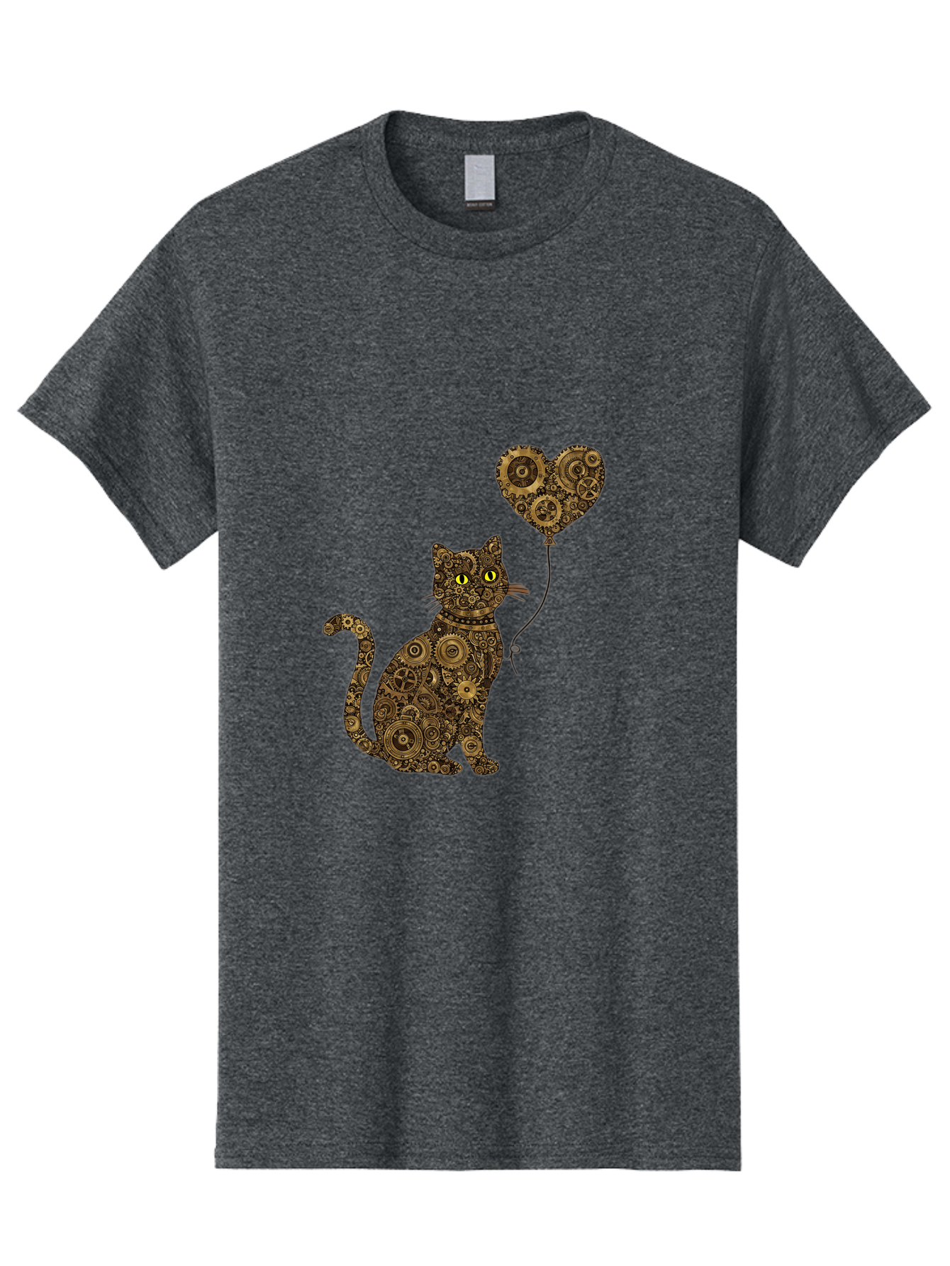Cat-With-Heart-Shaped-Balloon Men'S Graphic Tee, 100% Cotton, Comfortable Casual Summer Wear, Machine Washable, Vintage Camera, Old Camera, Antique Camera, Black Camera, Classic Photography, Photography Equipment, Nostalgic Device, Bah717 12