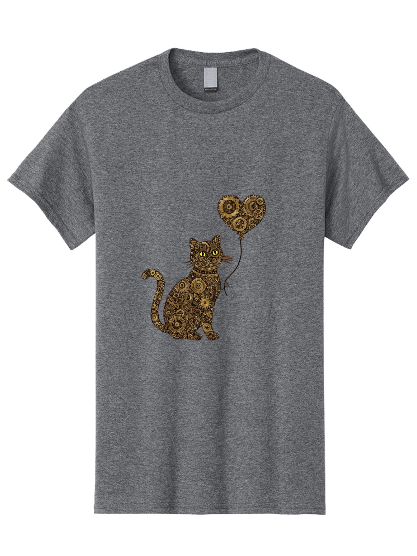 Cat-With-Heart-Shaped-Balloon Men'S Graphic Tee, 100% Cotton, Comfortable Casual Summer Wear, Machine Washable, Vintage Camera, Old Camera, Antique Camera, Black Camera, Classic Photography, Photography Equipment, Nostalgic Device, Bah717 11
