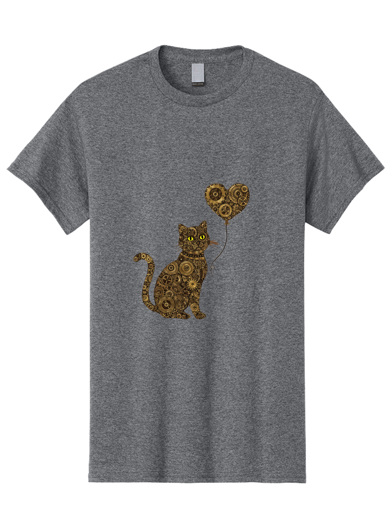 Cat-With-Heart-Shaped-Balloon Men'S Graphic Tee, 100% Cotton, Comfortable Casual Summer Wear, Machine Washable, Vintage Camera, Old Camera, Antique Camera, Black Camera, Classic Photography, Photography Equipment, Nostalgic Device, Bah717 4