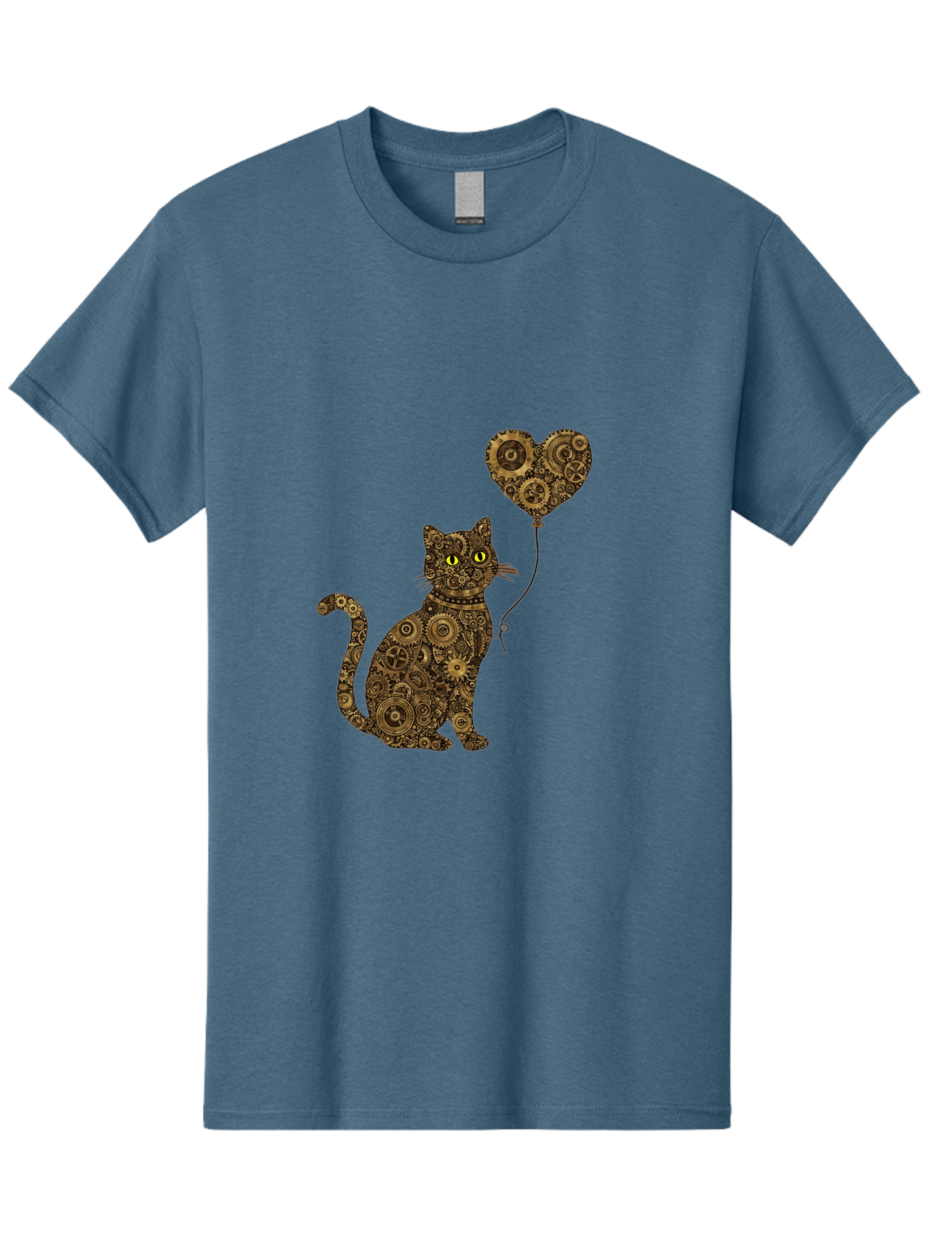Cat-With-Heart-Shaped-Balloon Men'S Graphic Tee, 100% Cotton, Comfortable Casual Summer Wear, Machine Washable, Vintage Camera, Old Camera, Antique Camera, Black Camera, Classic Photography, Photography Equipment, Nostalgic Device, Bah717 3