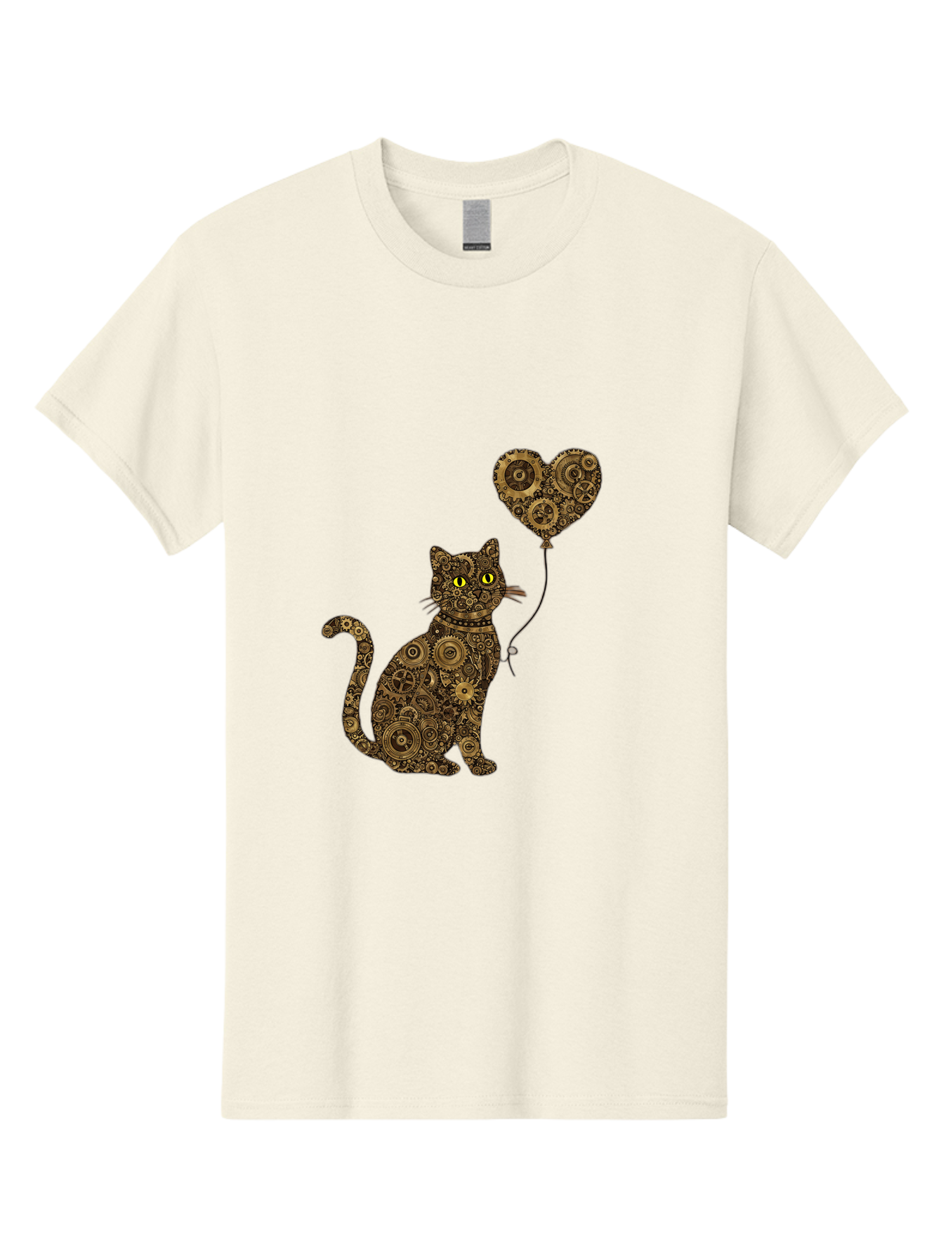 Cat-With-Heart-Shaped-Balloon Men'S Graphic Tee, 100% Cotton, Comfortable Casual Summer Wear, Machine Washable, Vintage Camera, Old Camera, Antique Camera, Black Camera, Classic Photography, Photography Equipment, Nostalgic Device, Bah717