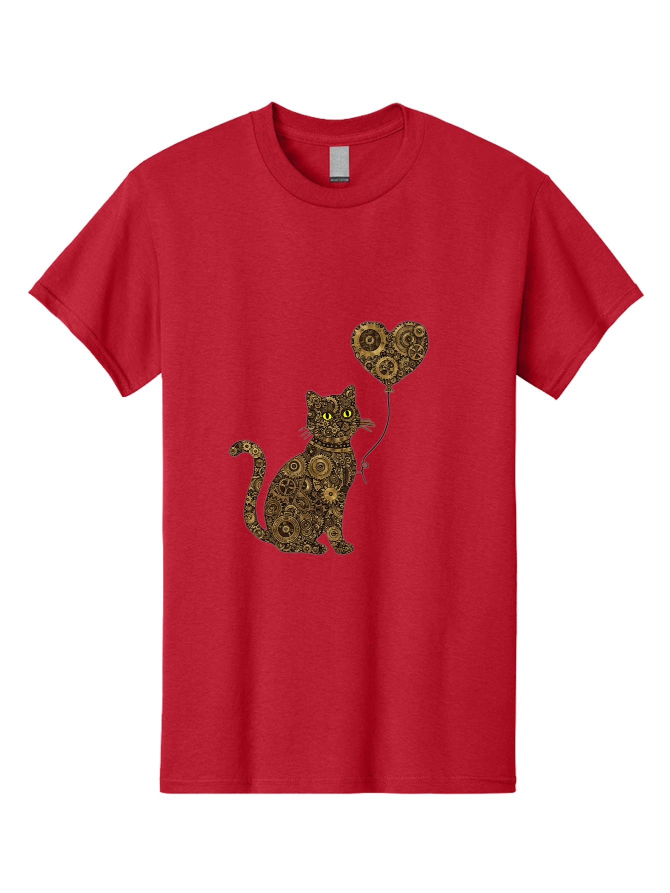 Cat-With-Heart-Shaped-Balloon Men'S Graphic Tee, 100% Cotton, Comfortable Casual Summer Wear, Machine Washable, Vintage Camera, Old Camera, Antique Camera, Black Camera, Classic Photography, Photography Equipment, Nostalgic Device, Bah717 10