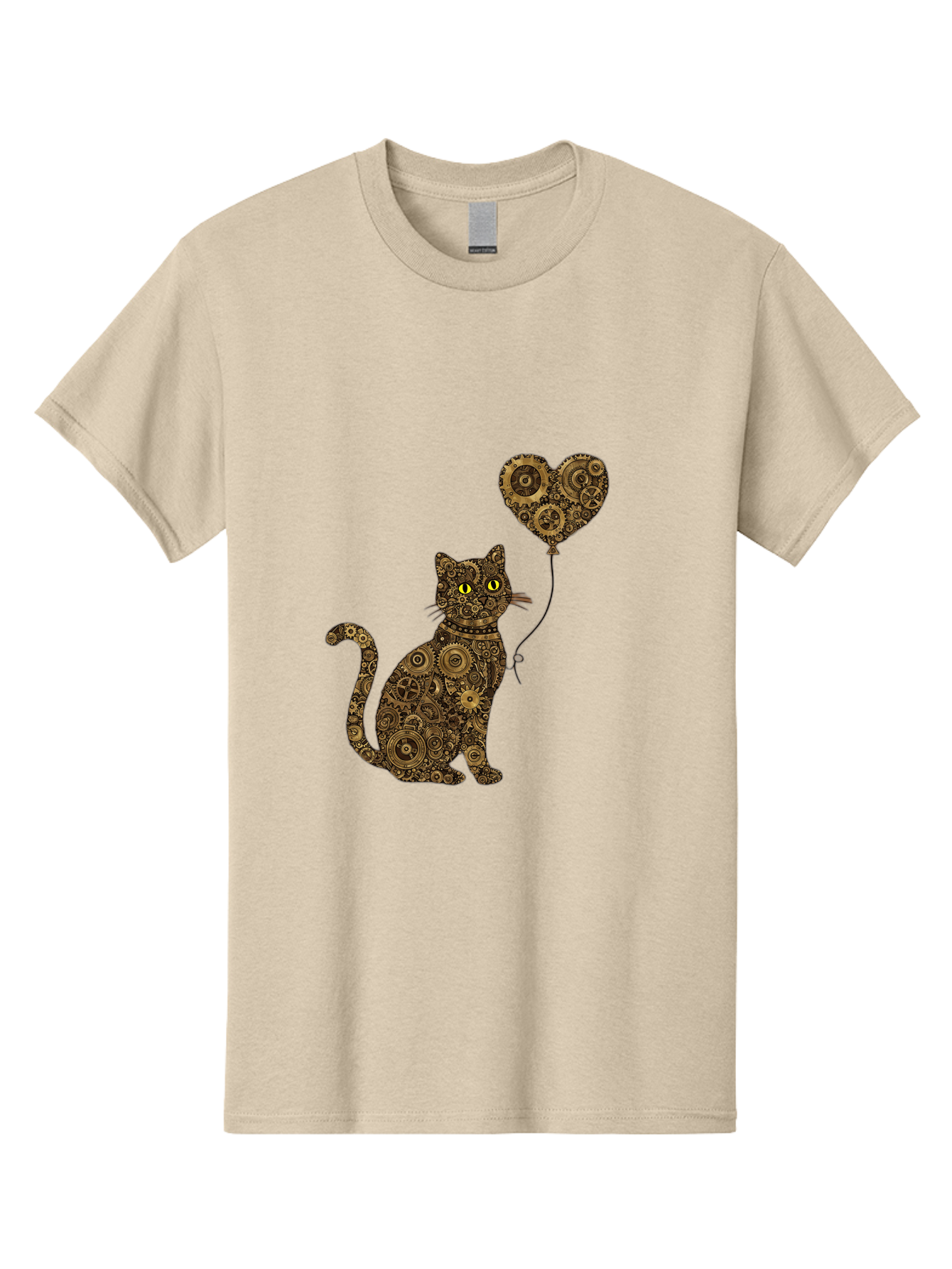 Cat-With-Heart-Shaped-Balloon Men'S Graphic Tee, 100% Cotton, Comfortable Casual Summer Wear, Machine Washable, Vintage Camera, Old Camera, Antique Camera, Black Camera, Classic Photography, Photography Equipment, Nostalgic Device, Bah717