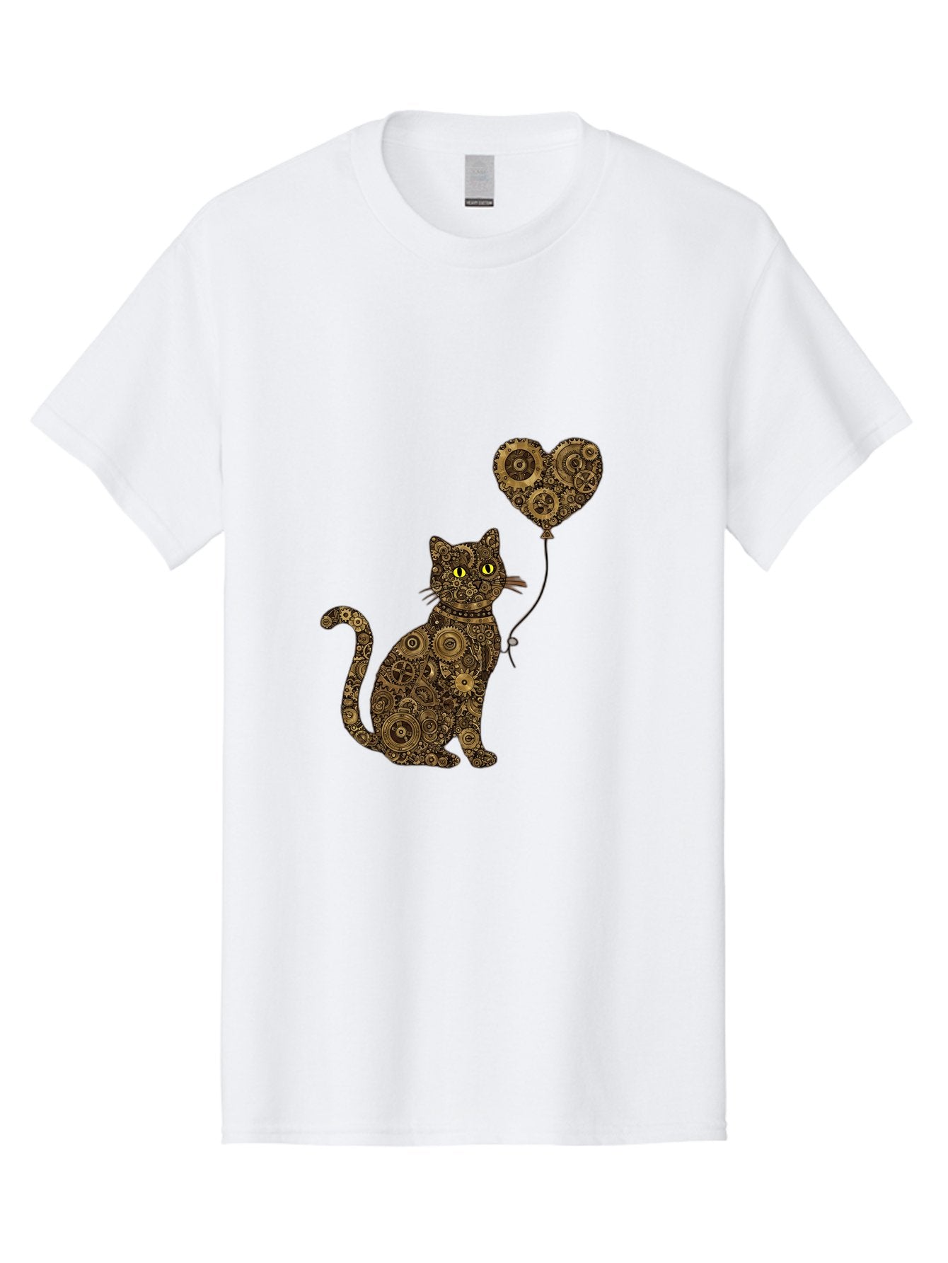 Cat-With-Heart-Shaped-Balloon Men'S Graphic Tee, 100% Cotton, Comfortable Casual Summer Wear, Machine Washable, Vintage Camera, Old Camera, Antique Camera, Black Camera, Classic Photography, Photography Equipment, Nostalgic Device, Bah717 9