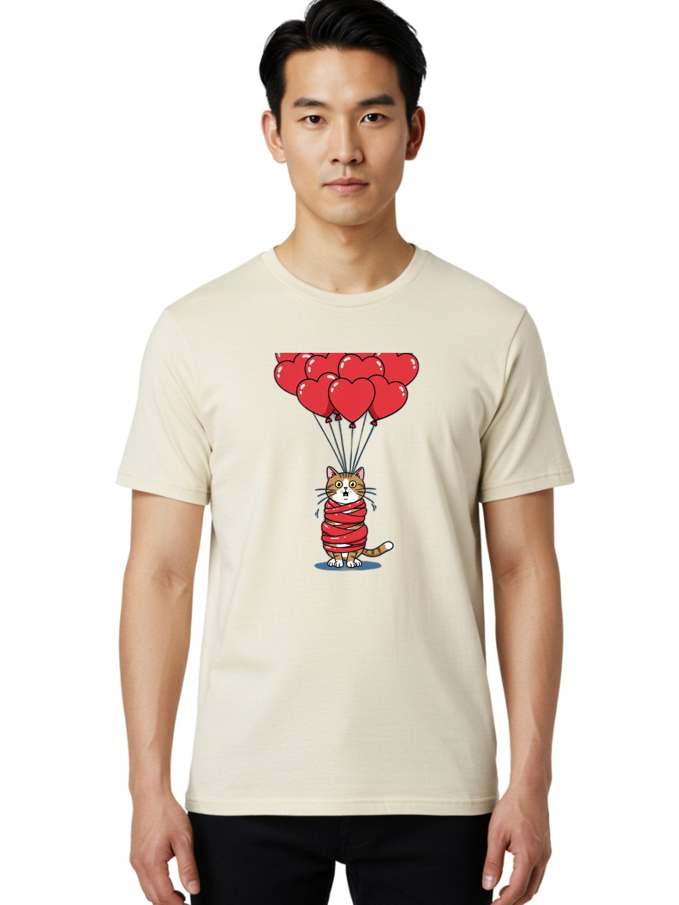 Cat-With-Red-Balloons Men'S Graphic Tee, 100% Cotton, Comfortable Casual Summer Wear, Machine Washable, Vintage Camera, Old Camera, Antique Camera, Black Camera, Classic Photography, Photography Equipment, Nostalgic Device, Film Camera, Bah719 29