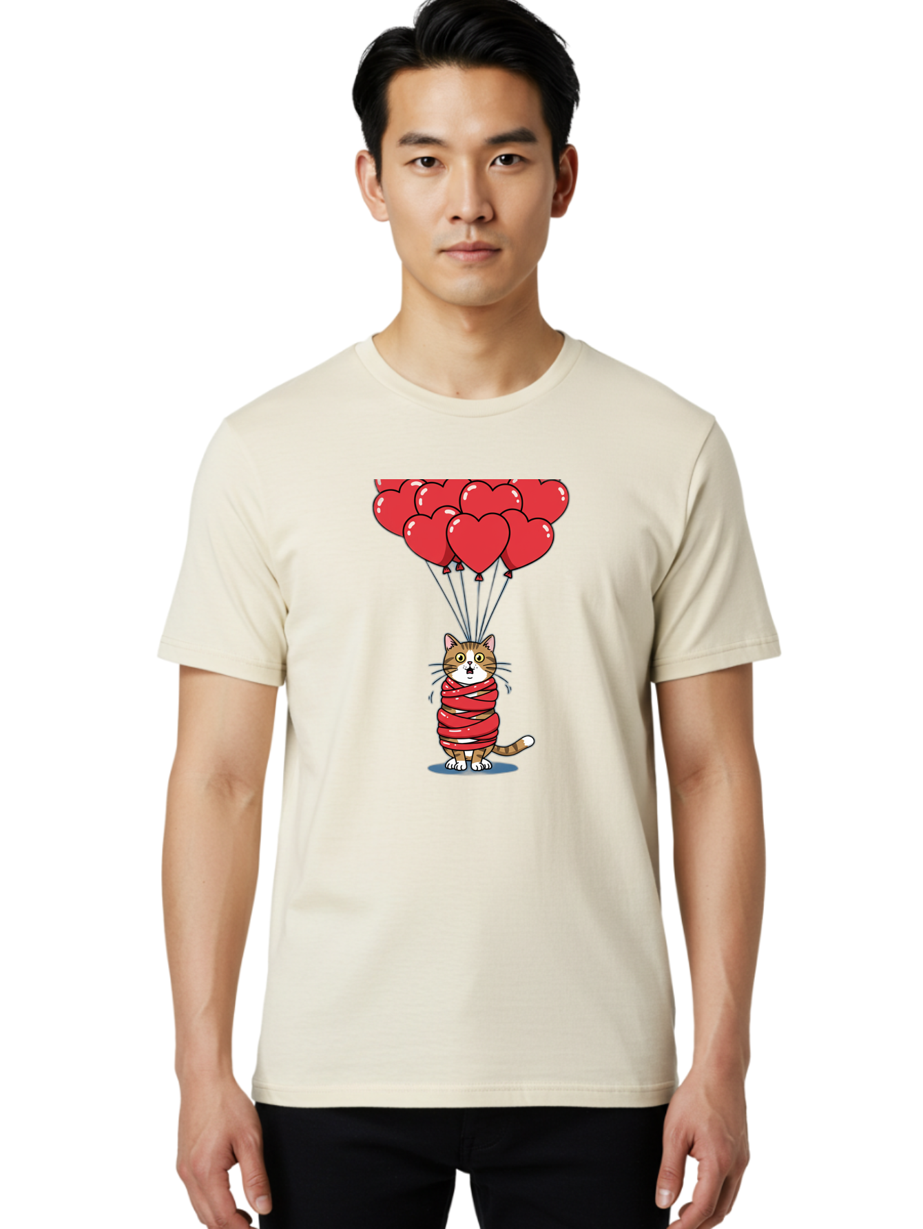Cat-With-Red-Balloons Men'S Graphic Tee, 100% Cotton, Comfortable Casual Summer Wear, Machine Washable, Vintage Camera, Old Camera, Antique Camera, Black Camera, Classic Photography, Photography Equipment, Nostalgic Device, Film Camera, Bah719 17