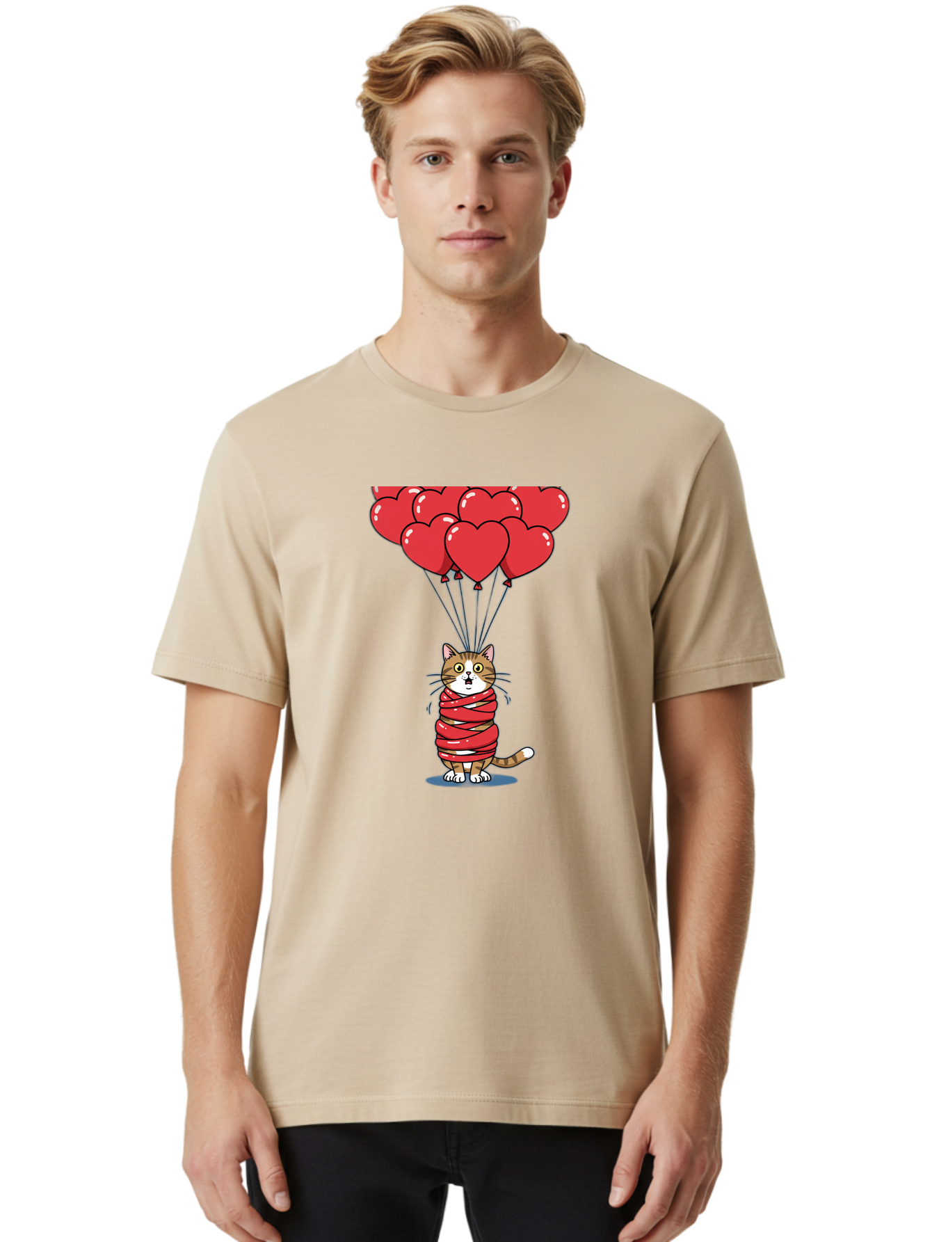 Cat-With-Red-Balloons Men'S Graphic Tee, 100% Cotton, Comfortable Casual Summer Wear, Machine Washable, Vintage Camera, Old Camera, Antique Camera, Black Camera, Classic Photography, Photography Equipment, Nostalgic Device, Film Camera, Bah719 20