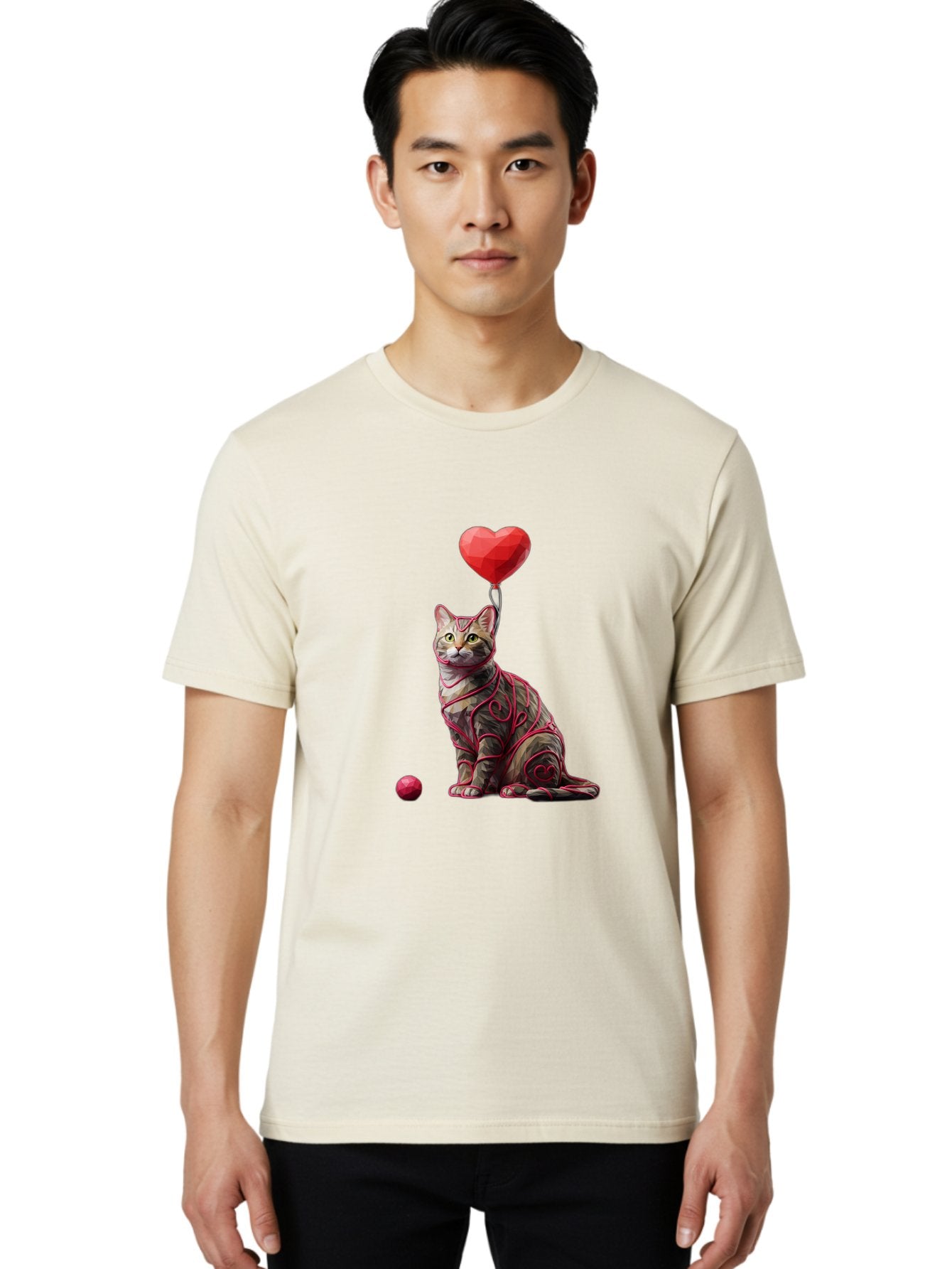 Cat-With-Red-Heart-Balloon Men'S Graphic Tee, 100% Cotton, Comfortable Casual Summer Wear, Machine Washable, Vintage Camera, Old Camera, Antique Camera, Black Camera, Classic Photography, Photography Equipment, Nostalgic Device, Film Camera, Bah720 30