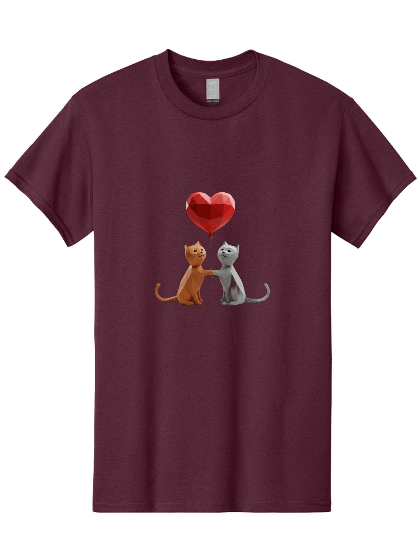 Cats-Holding-Heart-Balloon Men'S Graphic Tee, 100% Cotton, Comfortable Casual Summer Wear, Machine Washable, Vintage Camera, Old Camera, Antique Camera, Black Camera, Classic Photography, Photography Equipment, Nostalgic Device, Film Camera, Bah721 9