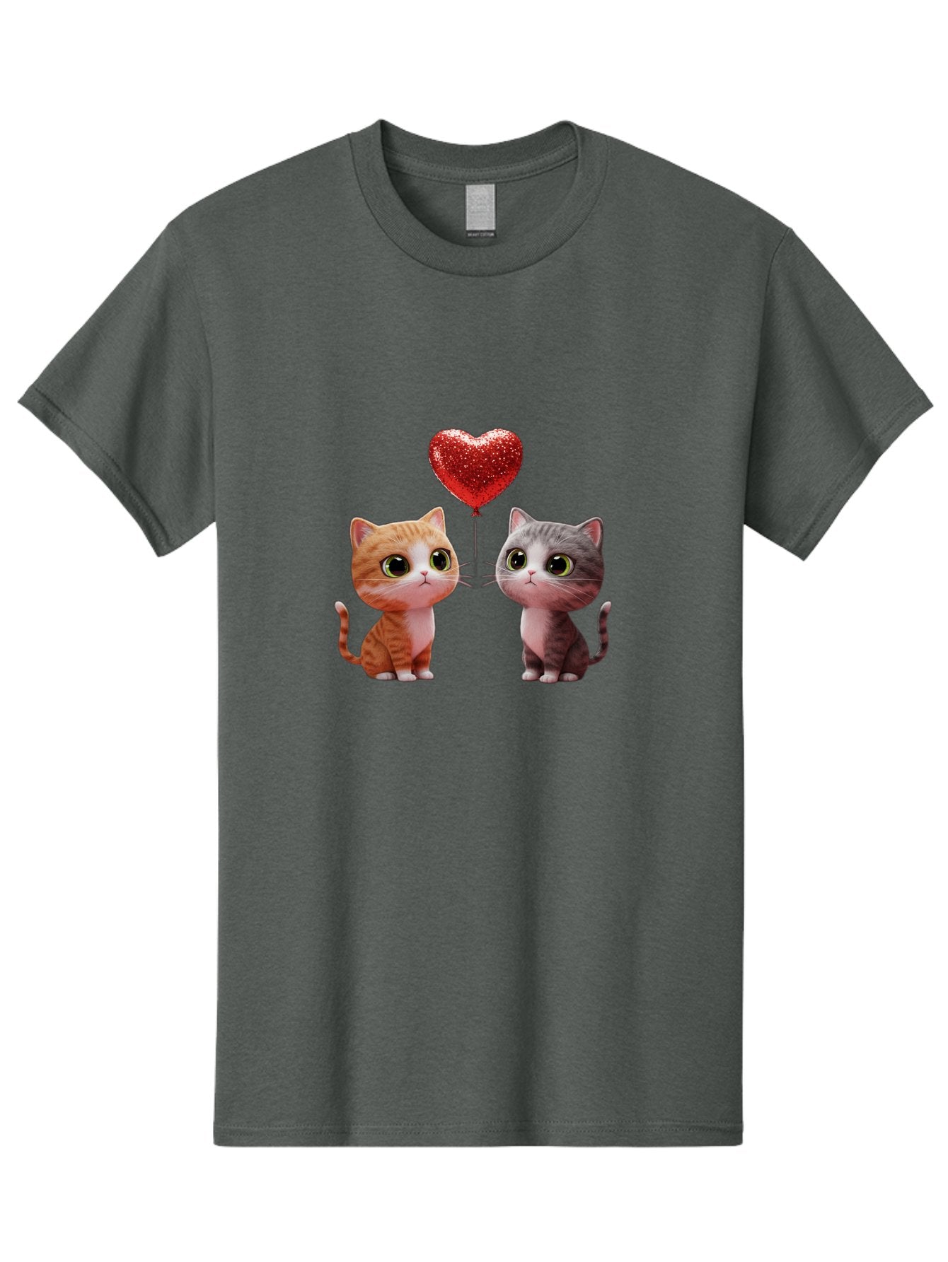 Cats-With-Heart-Balloon-1 Men'S Graphic Tee, 100% Cotton, Comfortable Casual Summer Wear, Machine Washable, Vintage Camera, Old Camera, Antique Camera, Black Camera, Classic Photography, Photography Equipment, Nostalgic Device, Film Camera, Bah722 5