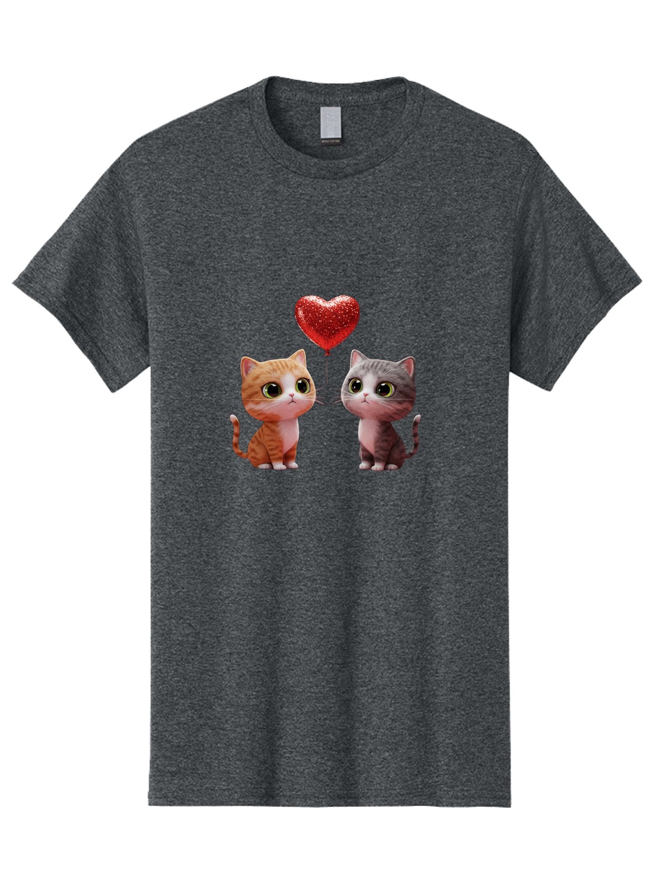 Cats-With-Heart-Balloon-1 Men'S Graphic Tee, 100% Cotton, Comfortable Casual Summer Wear, Machine Washable, Vintage Camera, Old Camera, Antique Camera, Black Camera, Classic Photography, Photography Equipment, Nostalgic Device, Film Camera, Bah722 13