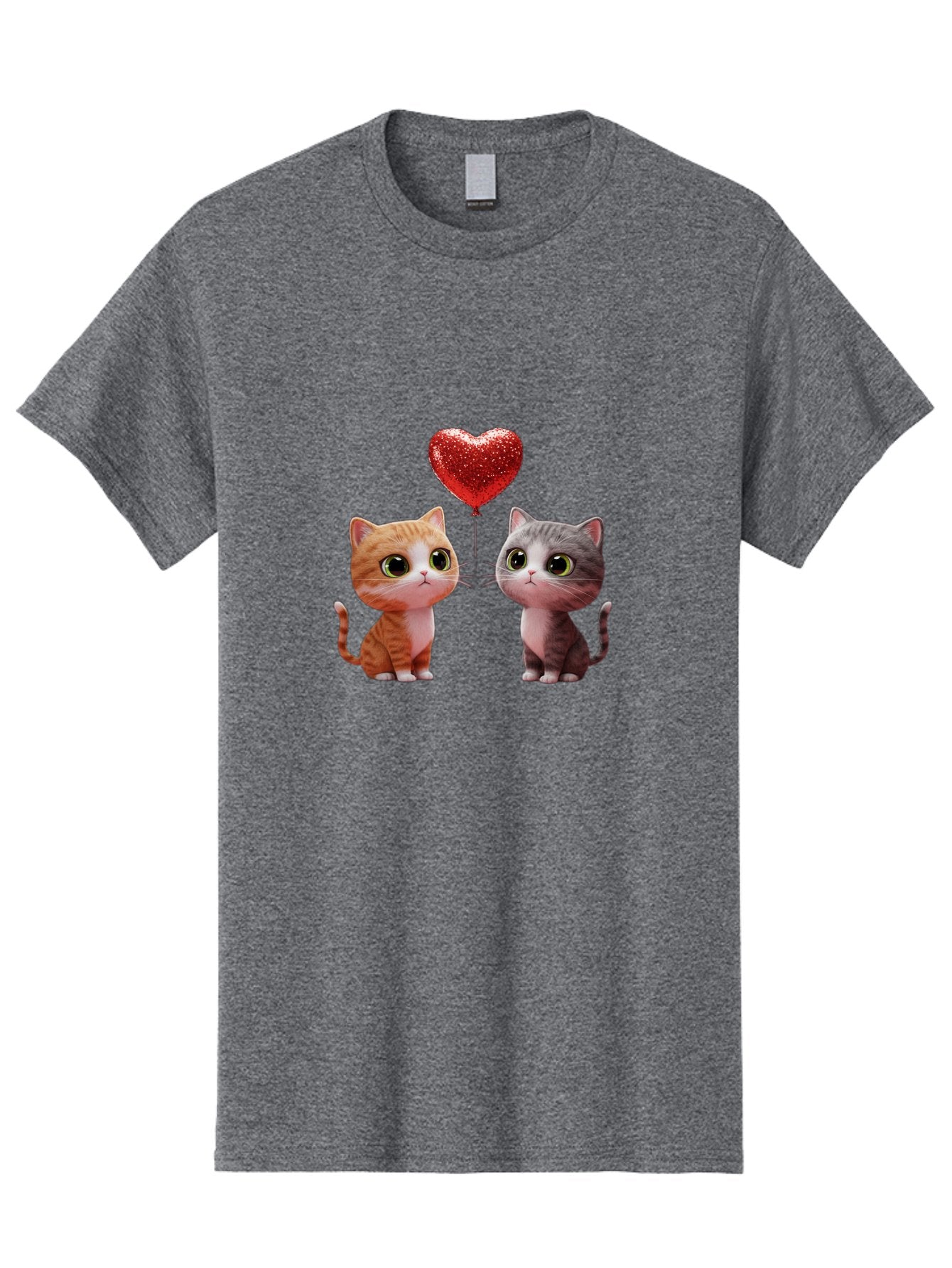 Cats-With-Heart-Balloon-1 Men'S Graphic Tee, 100% Cotton, Comfortable Casual Summer Wear, Machine Washable, Vintage Camera, Old Camera, Antique Camera, Black Camera, Classic Photography, Photography Equipment, Nostalgic Device, Film Camera, Bah722 4