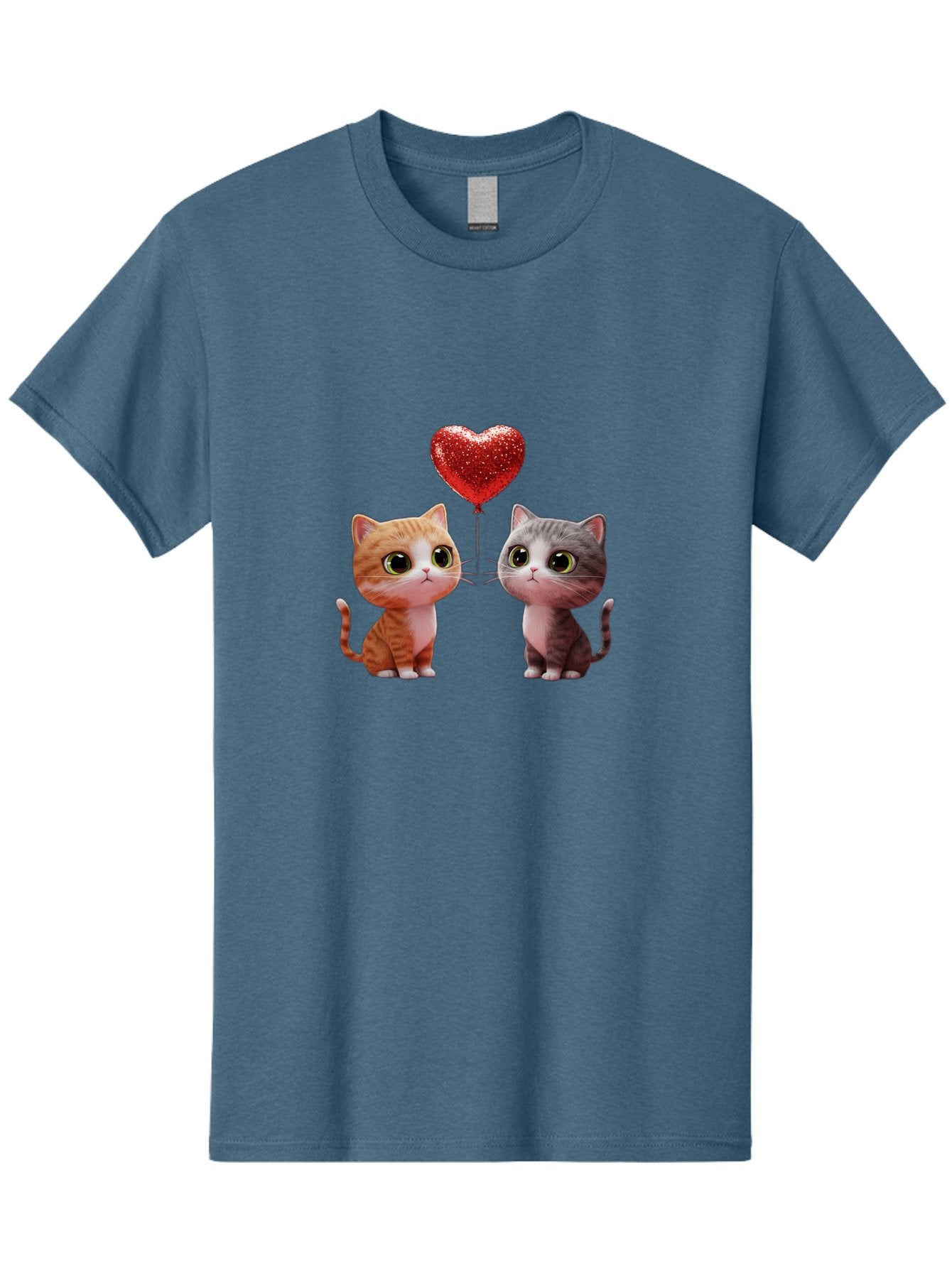 Cats-With-Heart-Balloon-1 Men'S Graphic Tee, 100% Cotton, Comfortable Casual Summer Wear, Machine Washable, Vintage Camera, Old Camera, Antique Camera, Black Camera, Classic Photography, Photography Equipment, Nostalgic Device, Film Camera, Bah722 11