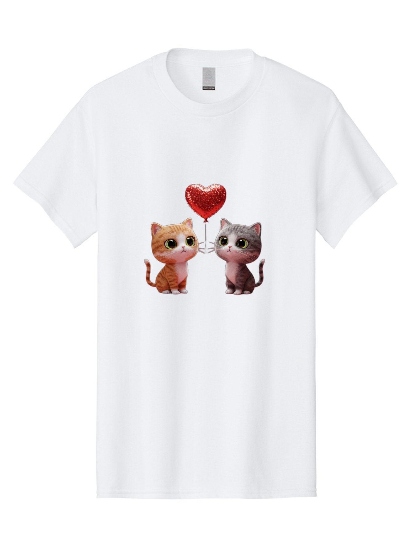 Cats-With-Heart-Balloon-1 Men'S Graphic Tee, 100% Cotton, Comfortable Casual Summer Wear, Machine Washable, Vintage Camera, Old Camera, Antique Camera, Black Camera, Classic Photography, Photography Equipment, Nostalgic Device, Film Camera, Bah722 9