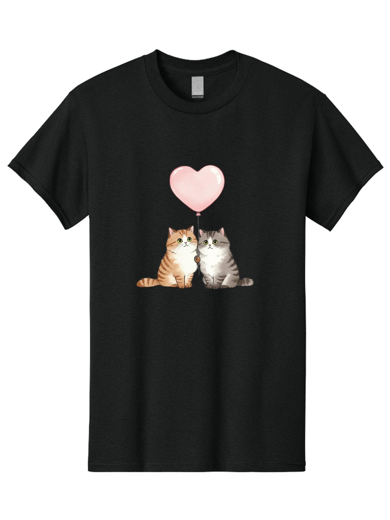 Cats-With-Heart-Balloon-2 Men'S Graphic Tee, 100% Cotton, Comfortable Casual Summer Wear, Machine Washable, Vintage Camera, Old Camera, Antique Camera, Black Camera, Classic Photography, Photography Equipment, Nostalgic Device, Film Camera, Bah723 14