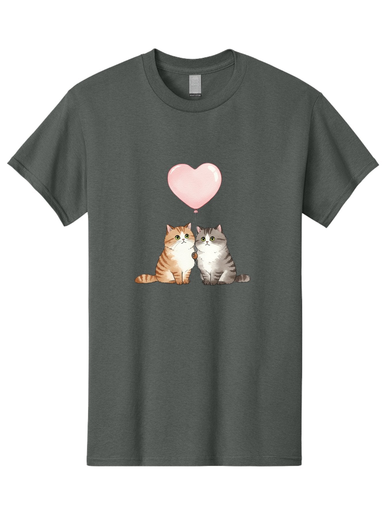 Cats-With-Heart-Balloon-2 Men'S Graphic Tee, 100% Cotton, Comfortable Casual Summer Wear, Machine Washable, Vintage Camera, Old Camera, Antique Camera, Black Camera, Classic Photography, Photography Equipment, Nostalgic Device, Film Camera, Bah723 12
