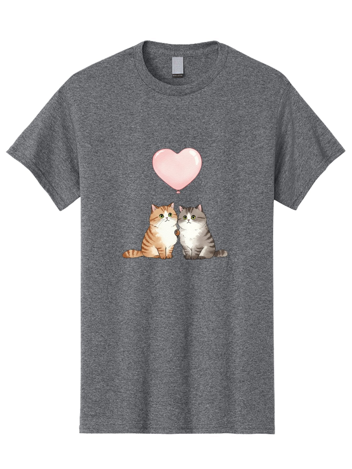 Cats-With-Heart-Balloon-2 Men'S Graphic Tee, 100% Cotton, Comfortable Casual Summer Wear, Machine Washable, Vintage Camera, Old Camera, Antique Camera, Black Camera, Classic Photography, Photography Equipment, Nostalgic Device, Film Camera, Bah723 8