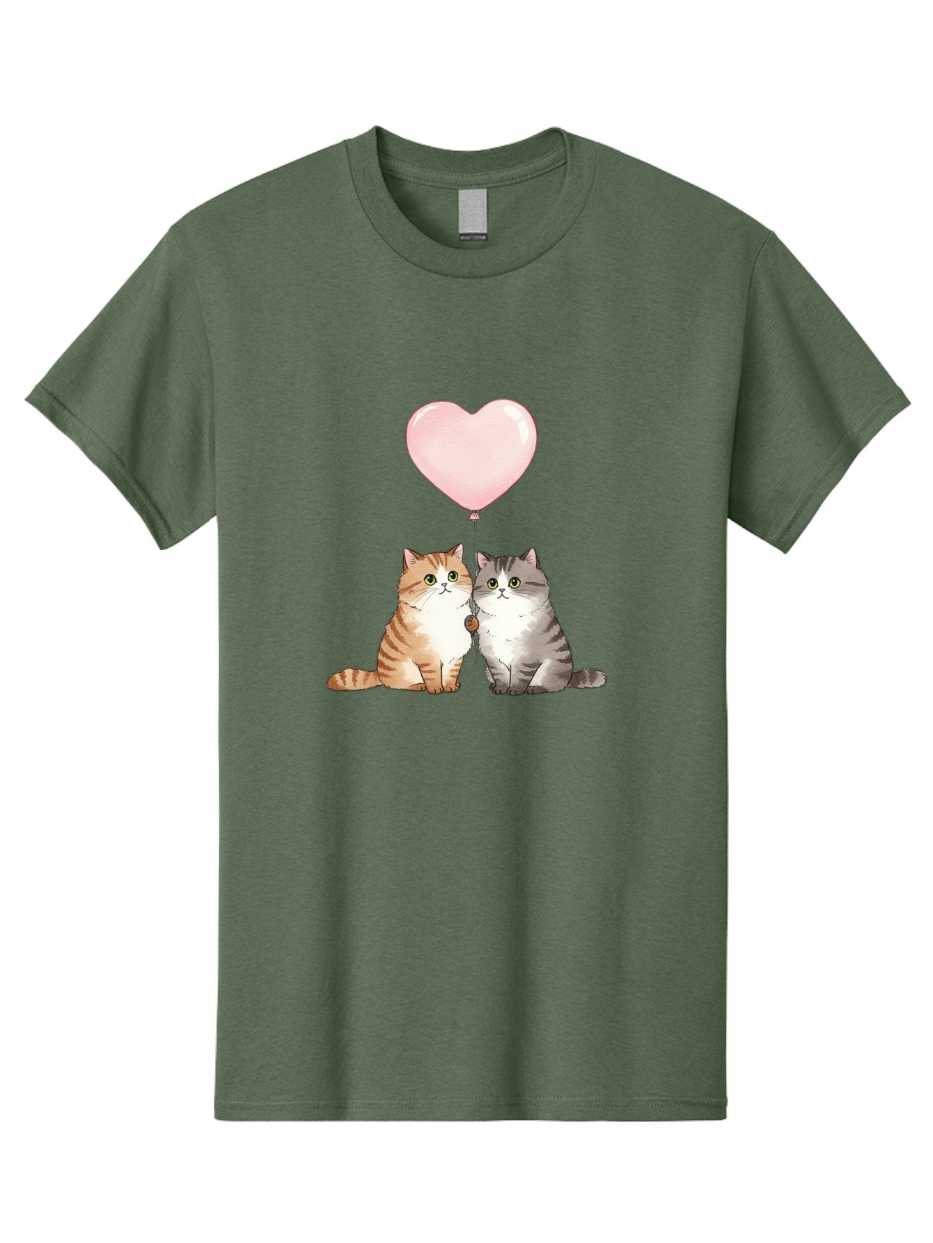Cats-With-Heart-Balloon-2 Men'S Graphic Tee, 100% Cotton, Comfortable Casual Summer Wear, Machine Washable, Vintage Camera, Old Camera, Antique Camera, Black Camera, Classic Photography, Photography Equipment, Nostalgic Device, Film Camera, Bah723 4