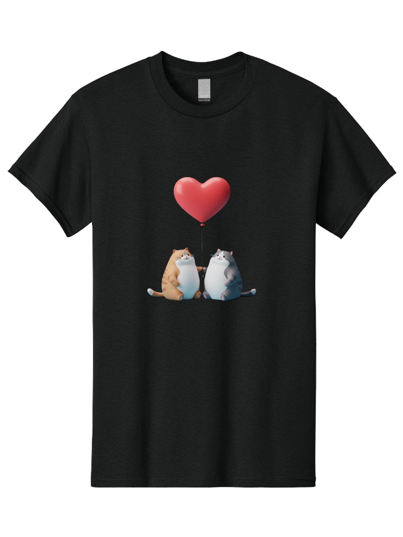 Cats-With-Heart-Balloon Men'S Graphic Tee, 100% Cotton, Comfortable Casual Summer Wear, Machine Washable, Vintage Camera, Old Camera, Antique Camera, Black Camera, Classic Photography, Photography Equipment, Nostalgic Device, Film Camera, Bah724