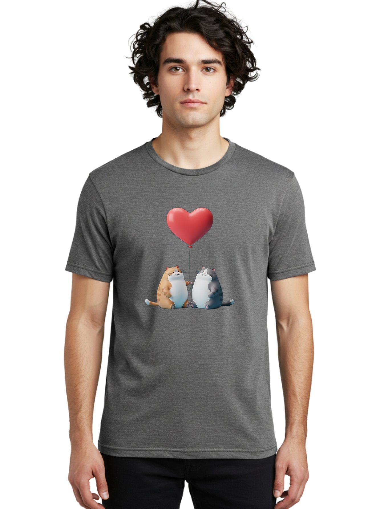 Cats-With-Heart-Balloon Men'S Graphic Tee, 100% Cotton, Comfortable Casual Summer Wear, Machine Washable, Vintage Camera, Old Camera, Antique Camera, Black Camera, Classic Photography, Photography Equipment, Nostalgic Device, Film Camera, Bah724 20