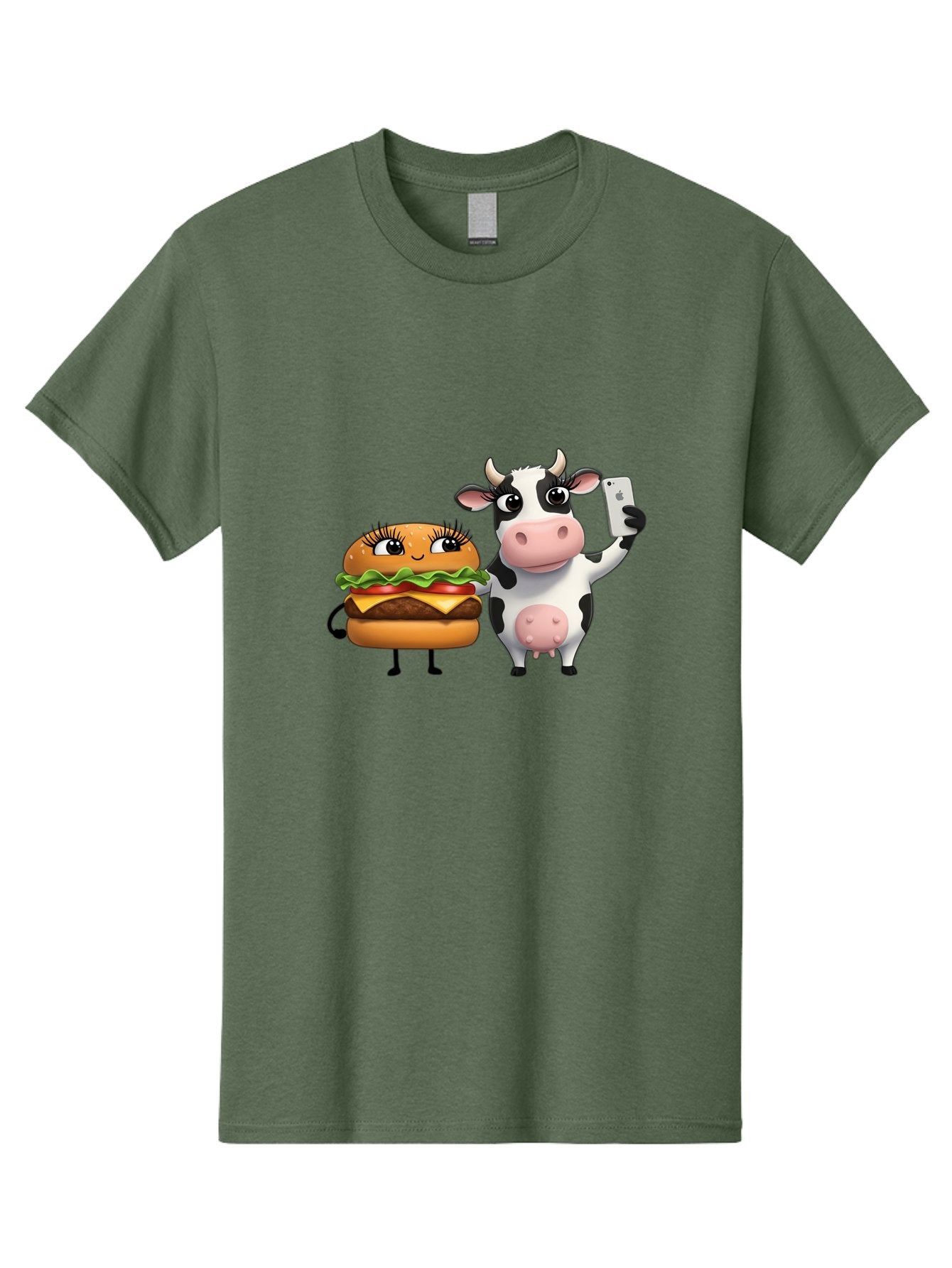Cheeseburger-Cow-1 Men'S Graphic Tee, 100% Cotton, Comfortable Casual Summer Wear, Machine Washable, Vintage Camera, Old Camera, Antique Camera, Black Camera, Classic Photography, Photography Equipment, Nostalgic Device, Film Camera, Bah726 14