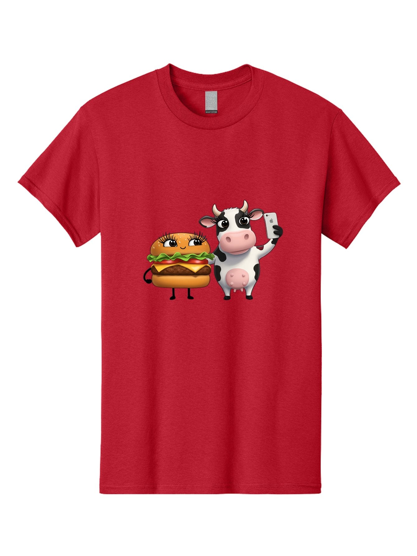 Cheeseburger-Cow-1 Men'S Graphic Tee, 100% Cotton, Comfortable Casual Summer Wear, Machine Washable, Vintage Camera, Old Camera, Antique Camera, Black Camera, Classic Photography, Photography Equipment, Nostalgic Device, Film Camera, Bah726 10