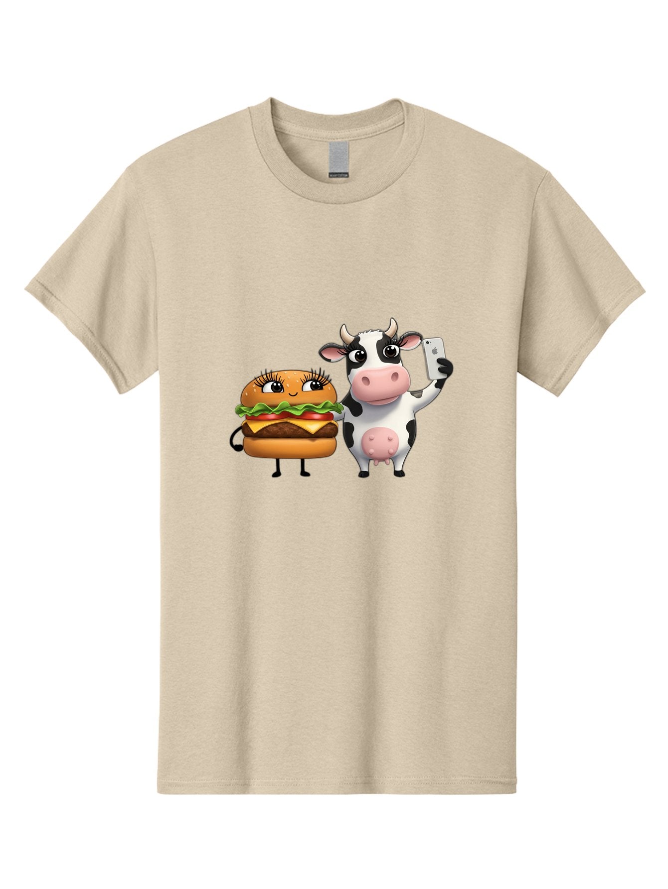 Cheeseburger-Cow-1 Men'S Graphic Tee, 100% Cotton, Comfortable Casual Summer Wear, Machine Washable, Vintage Camera, Old Camera, Antique Camera, Black Camera, Classic Photography, Photography Equipment, Nostalgic Device, Film Camera, Bah726 12