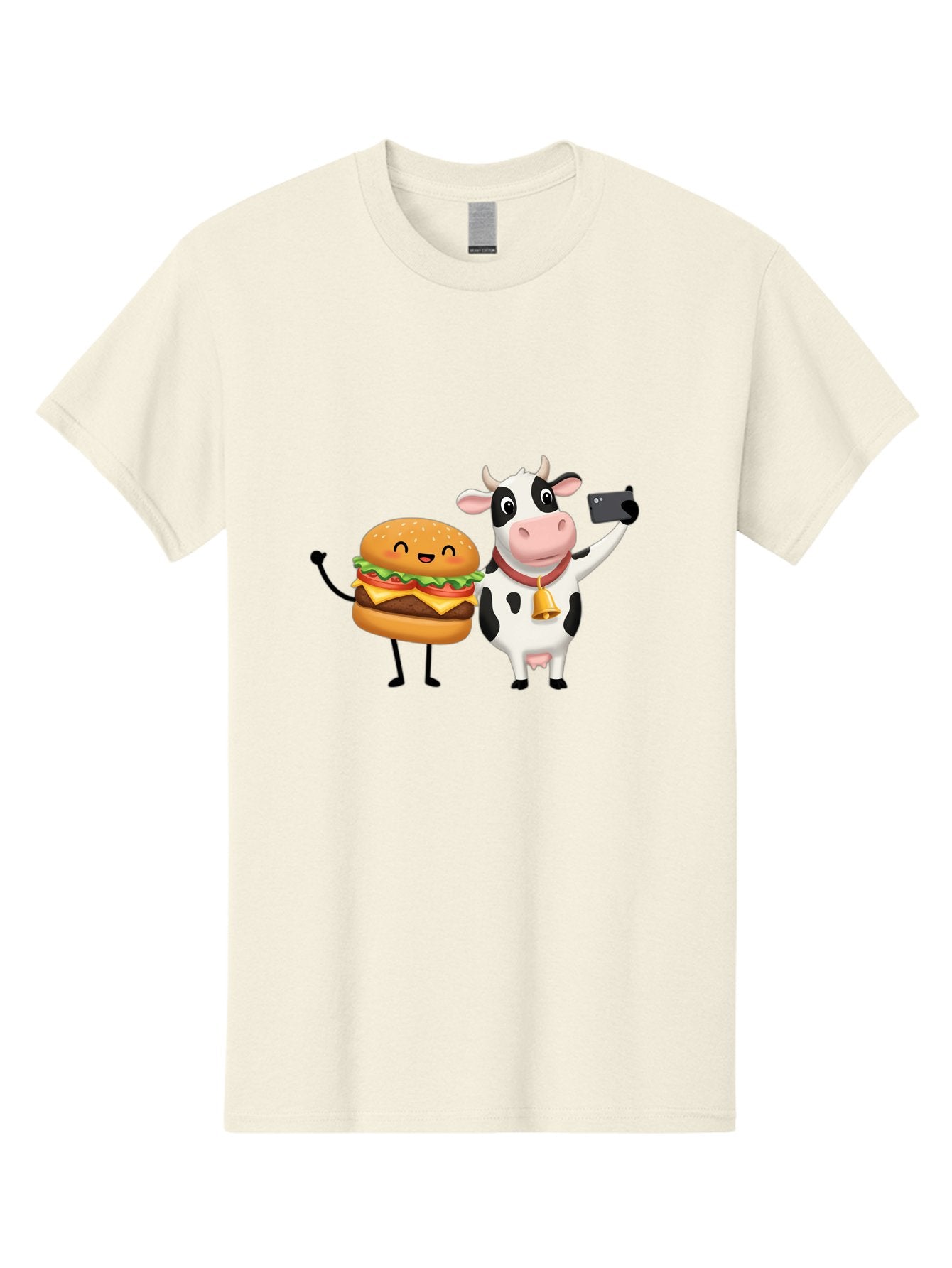 Cheeseburger-Cow Men'S Graphic Tee, 100% Cotton, Comfortable Casual Summer Wear, Machine Washable, Vintage Camera, Old Camera, Antique Camera, Black Camera, Classic Photography, Photography Equipment, Nostalgic Device, Film Camera, Camera Art Bah727